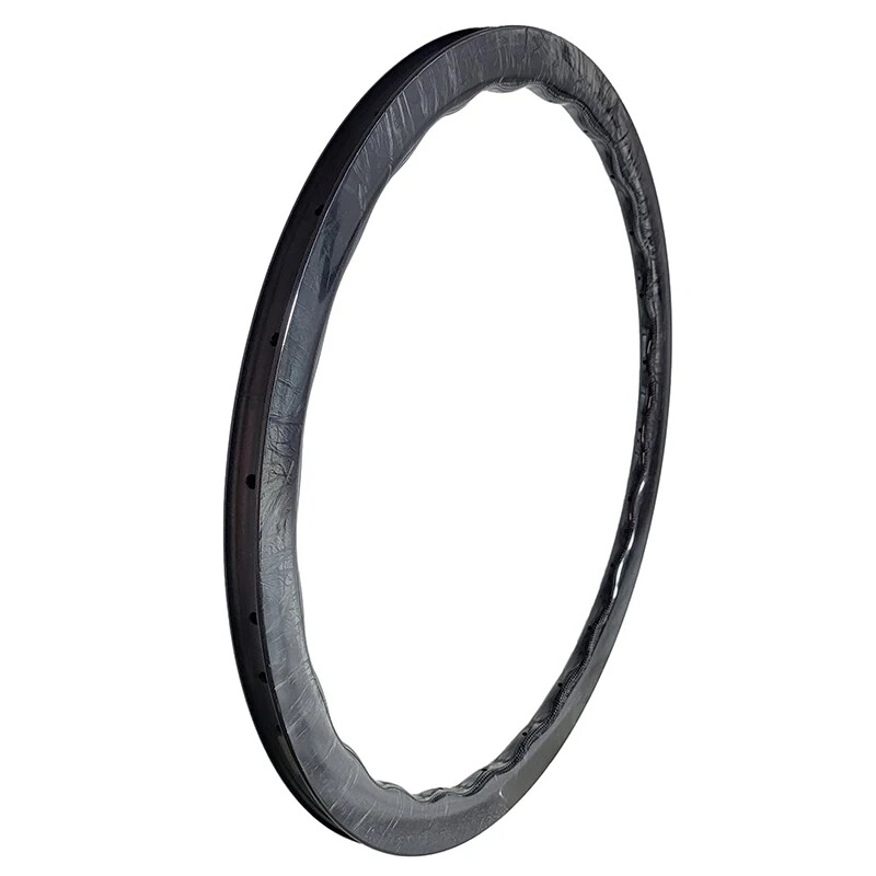 700c Carbon Wave Rims for Road Bicycle 40/45mm Deep Tubeless Glossy 24 Holes
