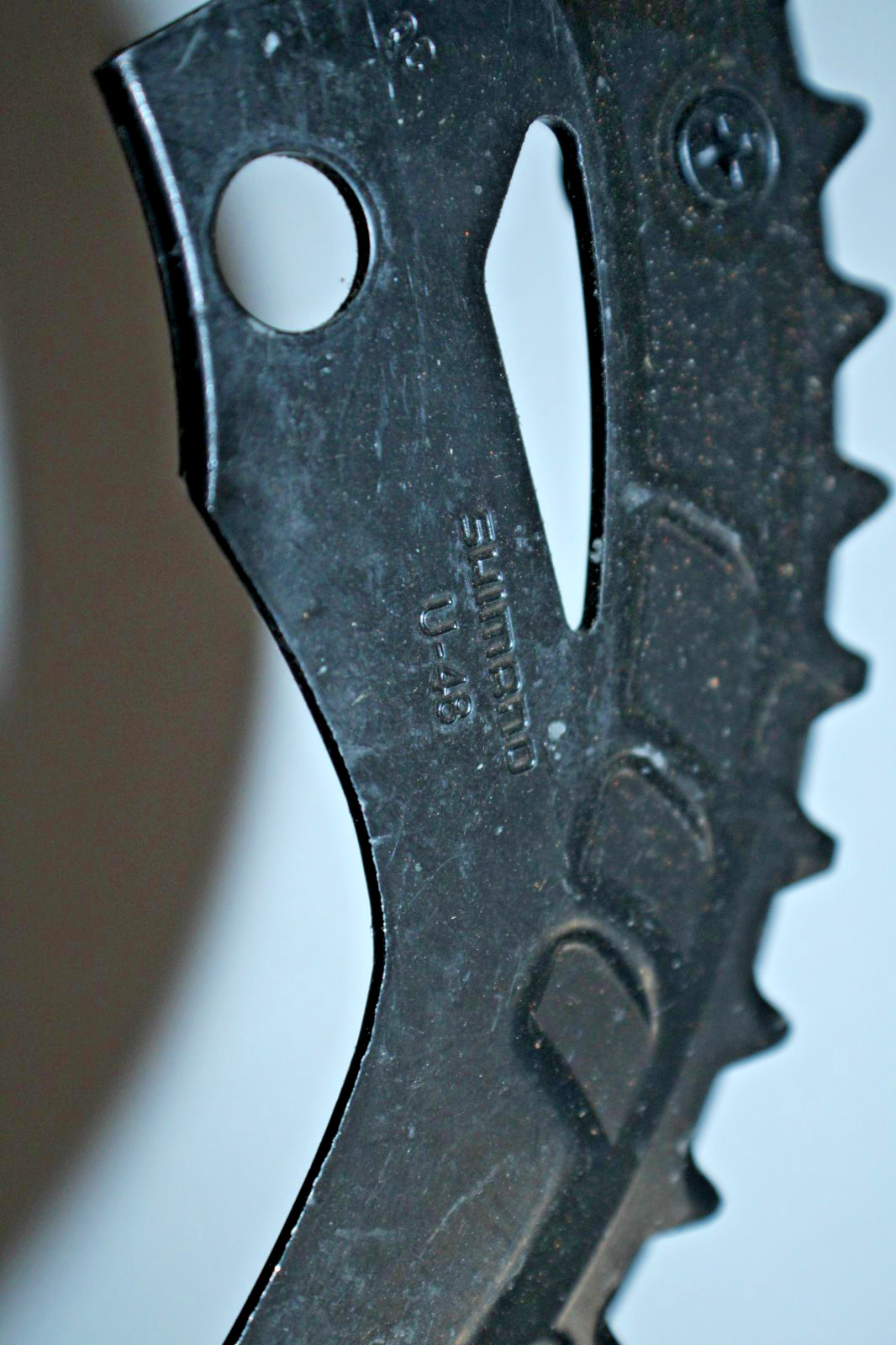 Shimano U-48 MTB Bike Chainring & Guard 48T BCD104 4-Arm Steel Plastic Gravel :)