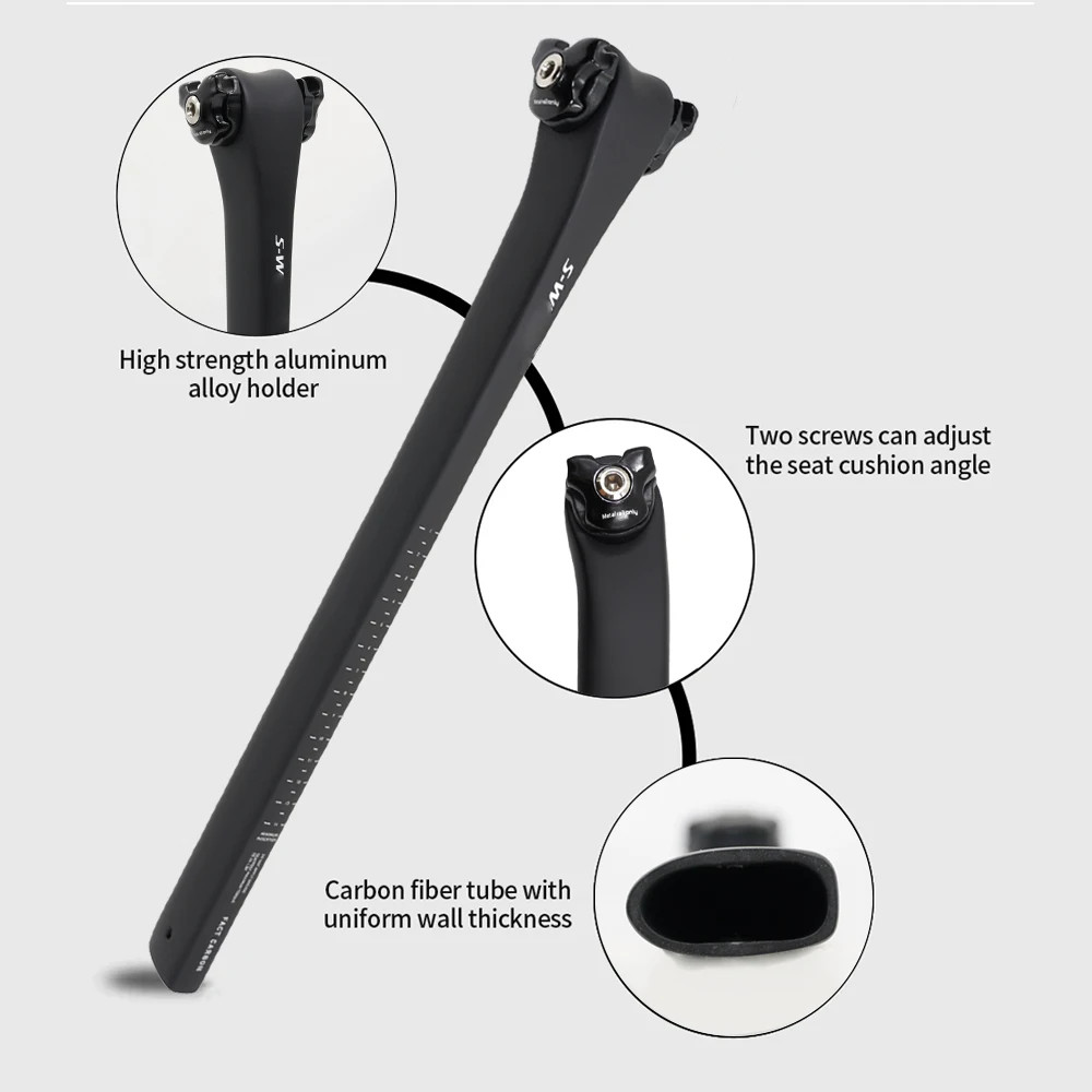 Carbon Seatpost Ultralight SL8 Road Bicycle Seat Post 0mm Offset Bicycle Parts