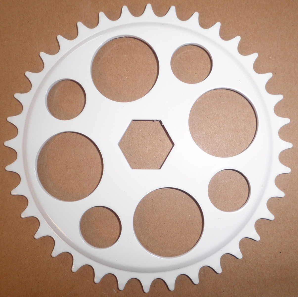 WHITE YOUTH JUNIOR BMX BICYCLE 36T CHAIN RING PARTS 365