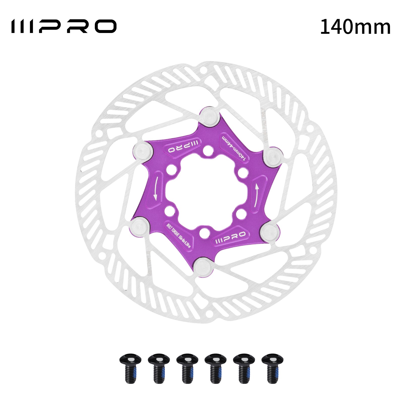 IIIPRO 6-Bolts Aero Disc Rotor 140/160mm MTB Mountain Bike Road Hollow Disc