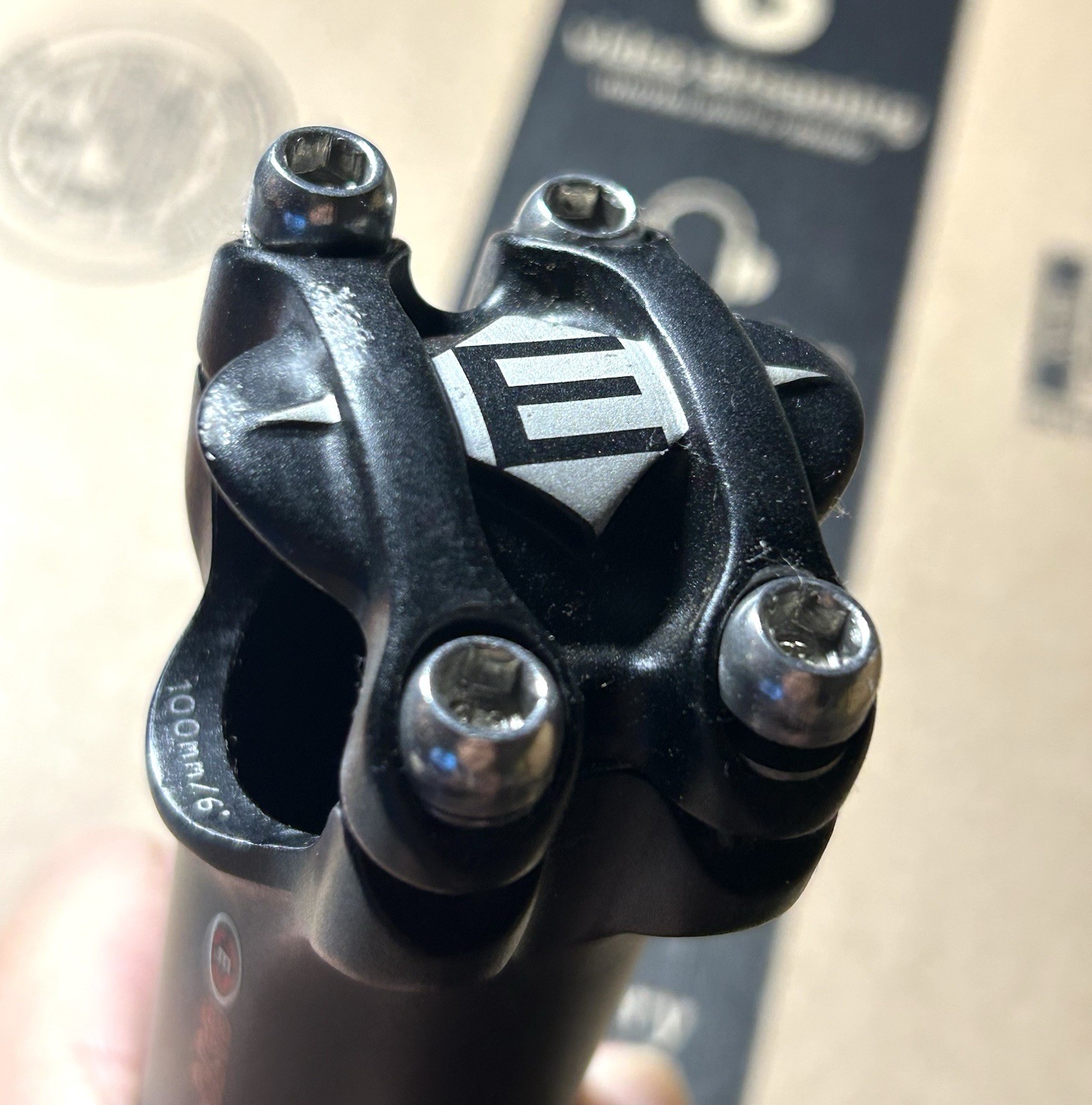 Easton EA70 Stem, 100mm, 6 Degree 31.8mm 1 1/8” Steer 159g