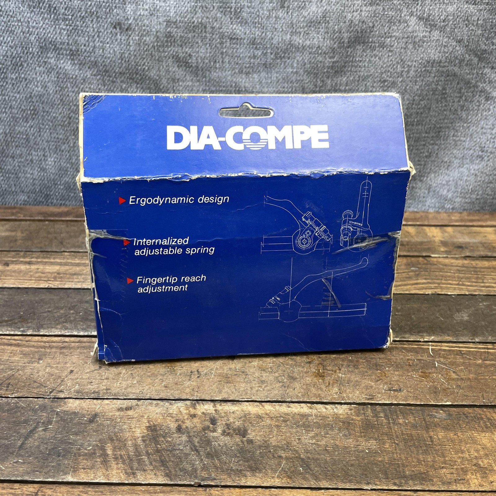 Vintage Dia-Compe 292 Brake Lever Set Advantage NOS Batwing MTB Japan Bat Wing