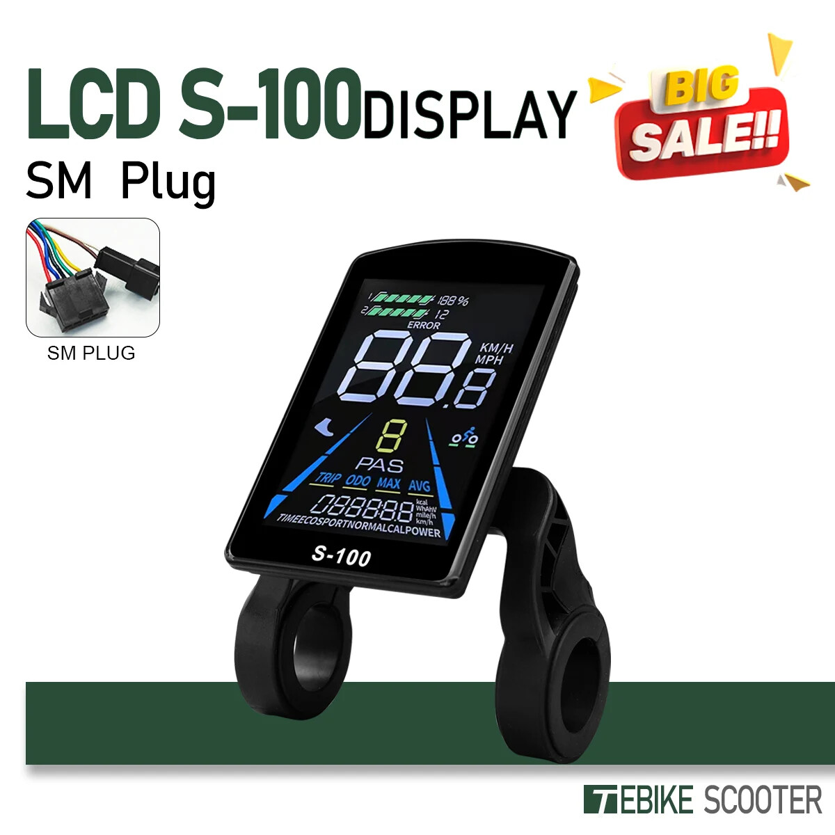 E-bicycle Sine Wave 3 Mode Controller 17A 26A 30A 40A 4V/36V/48V/52V Controller