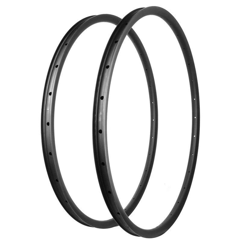 29er Carbon Rims for XC Cross Country Bike 30mm Wide Tubeless UD Matte 28H Rings