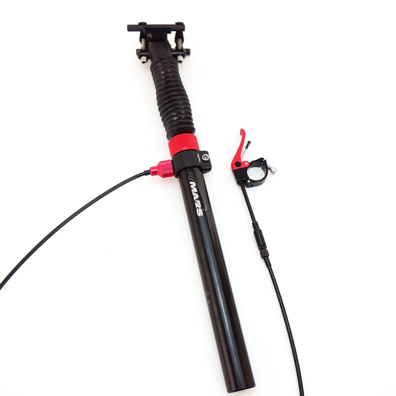 TMARS 419L or S 27.2x400mm Mechanical Bike Dropper Post Seatpost with Remote
