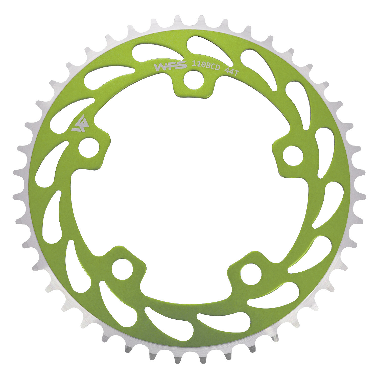 WFS Helix Chainring 44T 1/8″ 110mm Old School BMX Single Speed Fixie ,Green