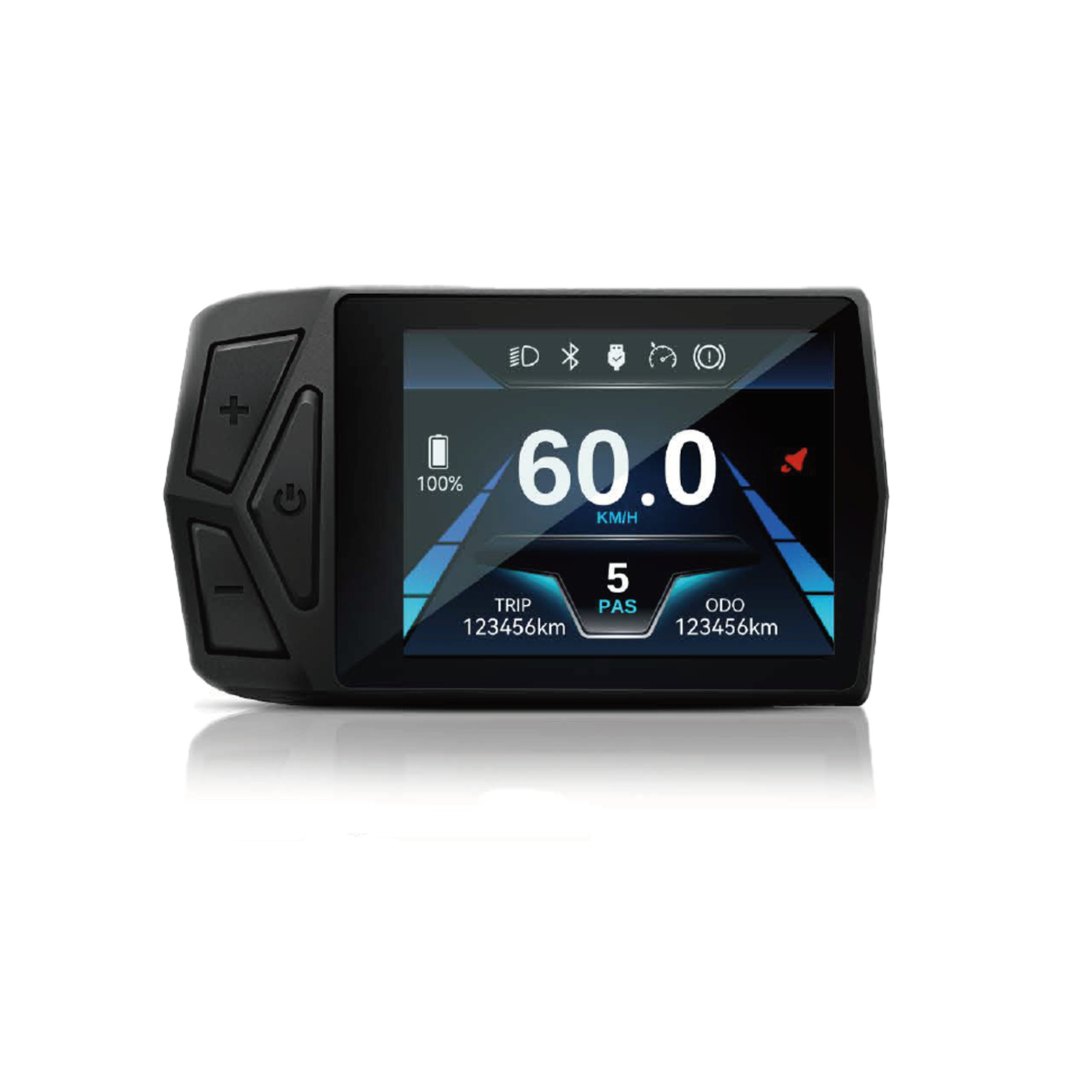 Ebike 24V-72V LCD T24 Color Bluetooth Display with UART No. 2 protocol