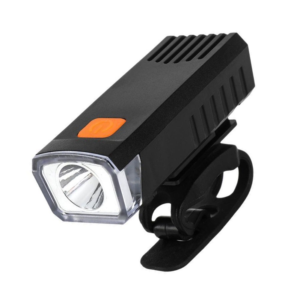 Waterproof Rechargeable Front Light for Bicycle 38g Black Compact Size