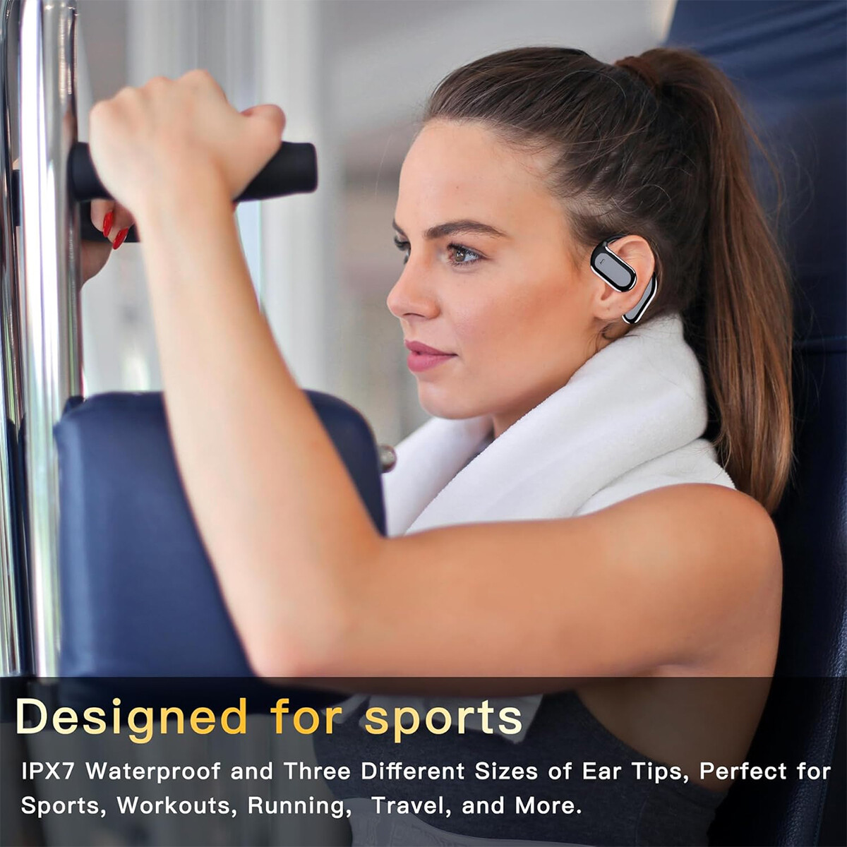 Open Ear Bluetooth 5.4 Headphones Wireless Earbuds Sport Over Earphones Ear Hook