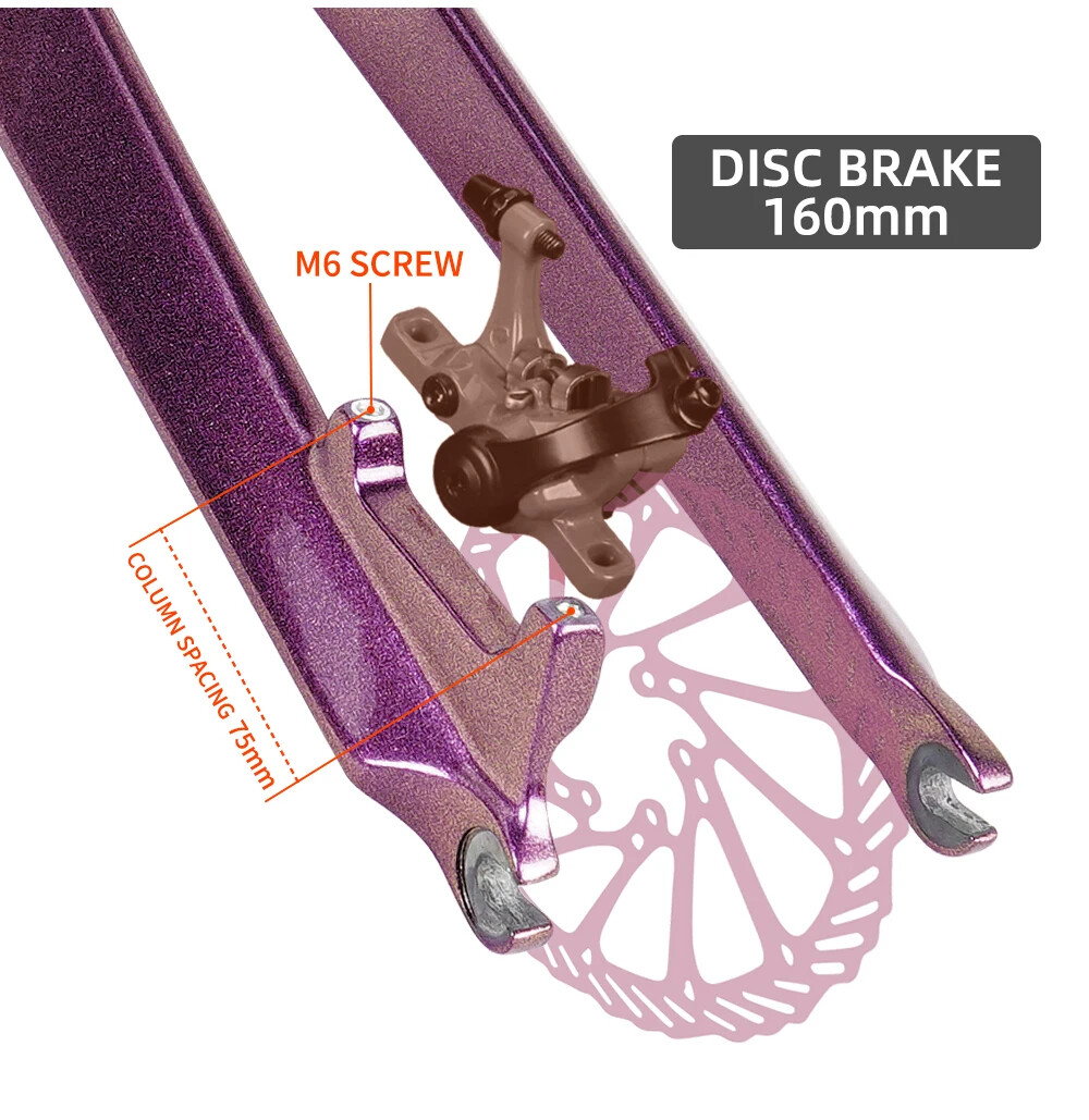 Carbon MTB Bicycle Rigid Fork Disc Brake Tapered Tube Ultralight Bicycle Fork