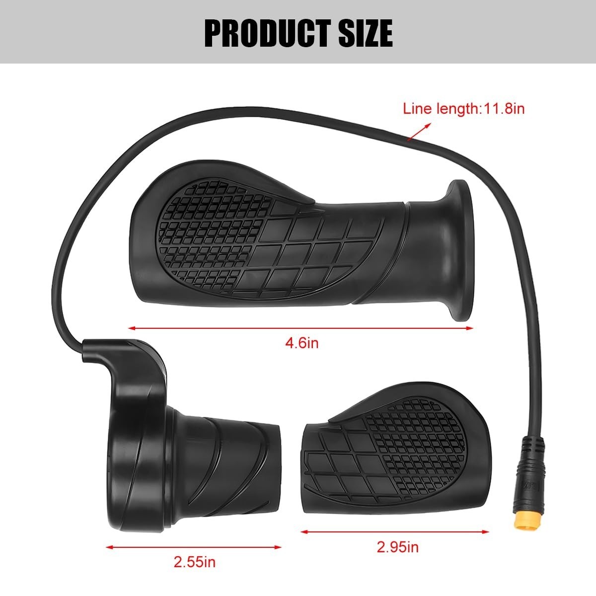 KHGUZ Half Twist Throttle for Electric Bikes – 36V 48V 72V