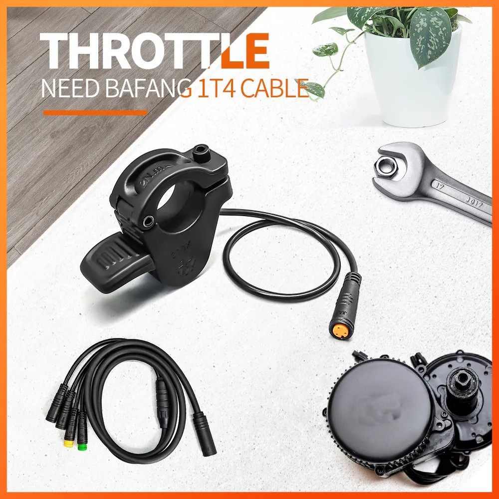 12V-72V E-Bike 300X Thumb Throttle For Bafang BBS01/02 BBSHD Mid Motor WP Plug