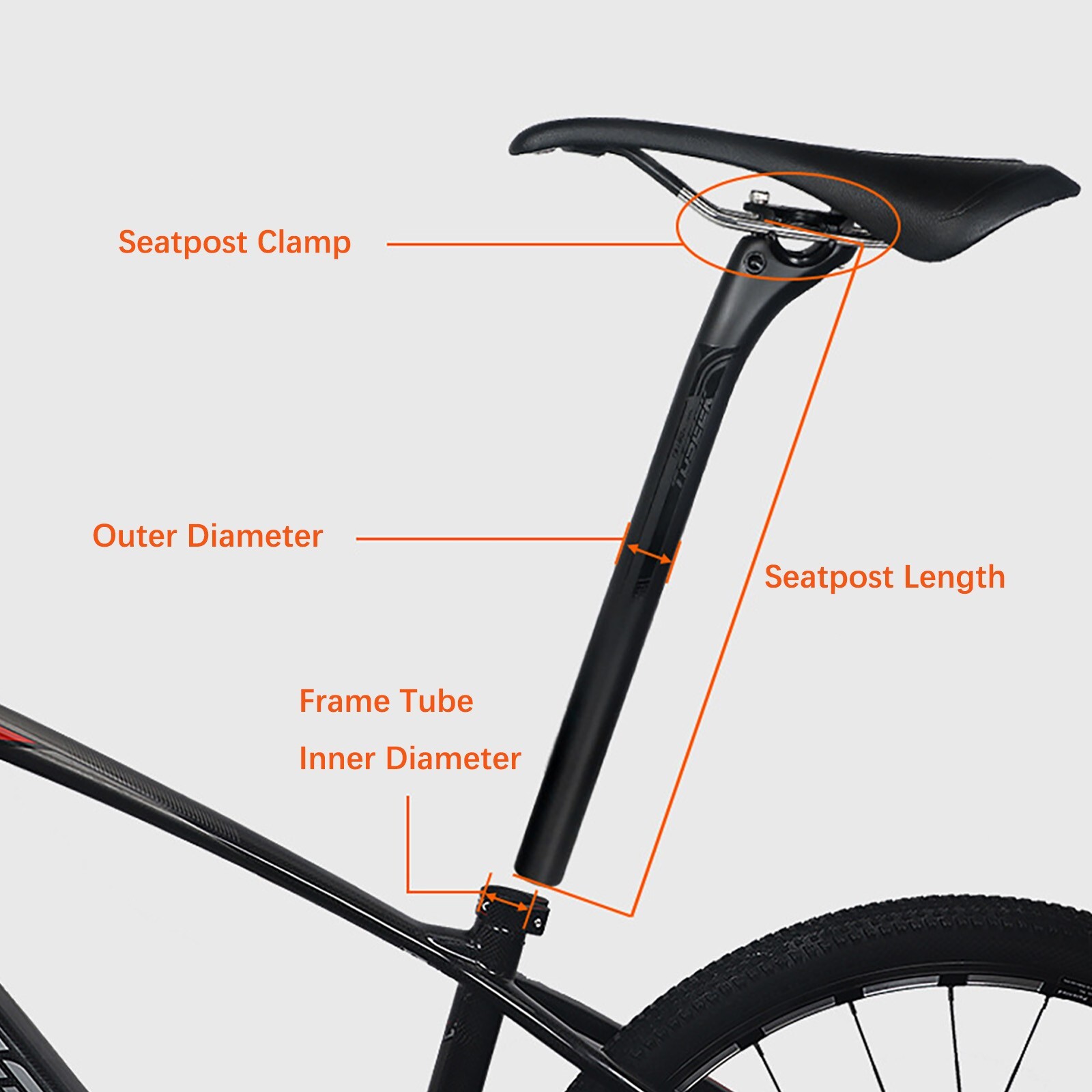 Carbon Fiber Bicycle Tube Offset 20mm Seatpost Cycling Bike Seat Post 30.8 mm
