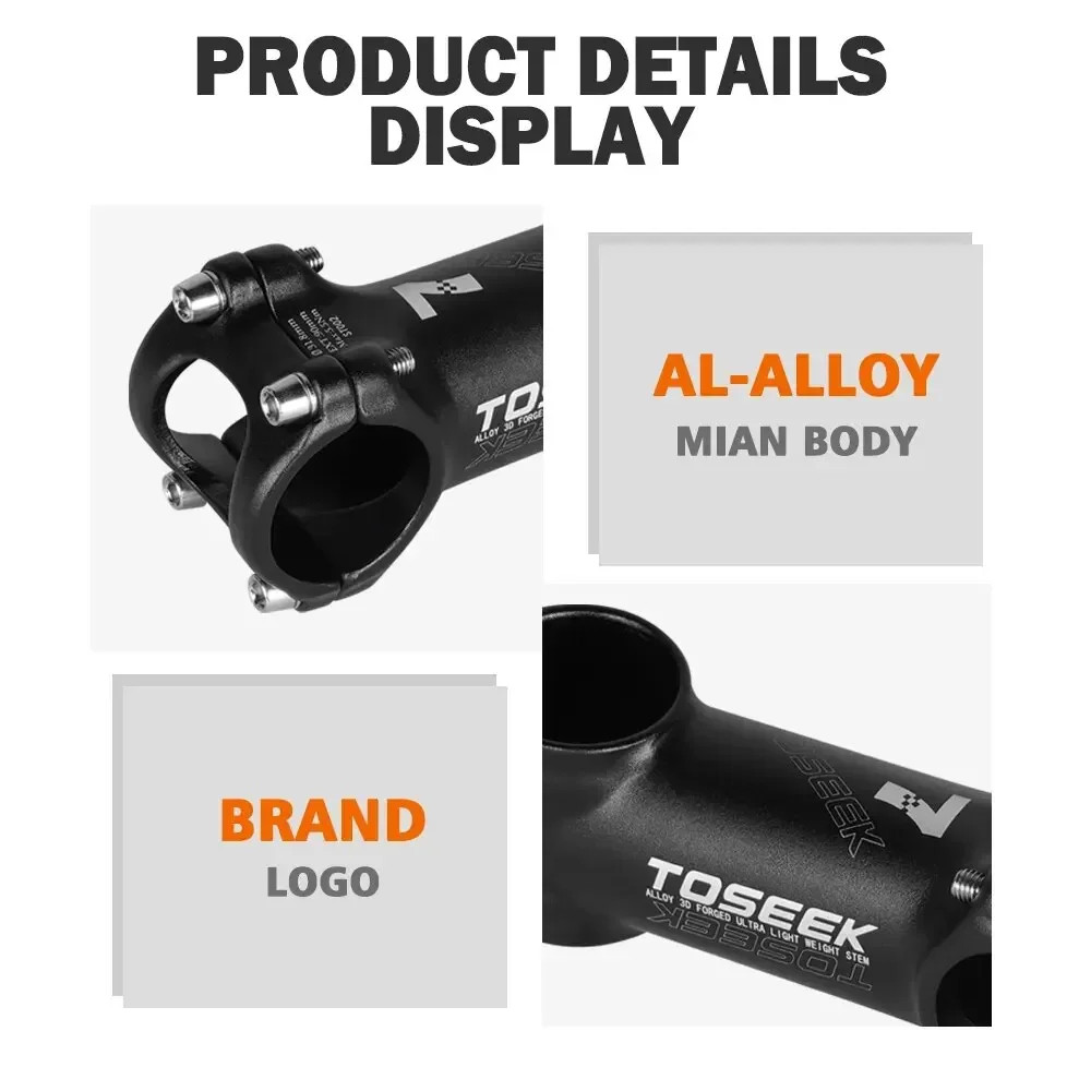 Ultralight Road Mountain Bike Handlebar Stem 7/35 Degree 60/70/80/90/100mm Stem