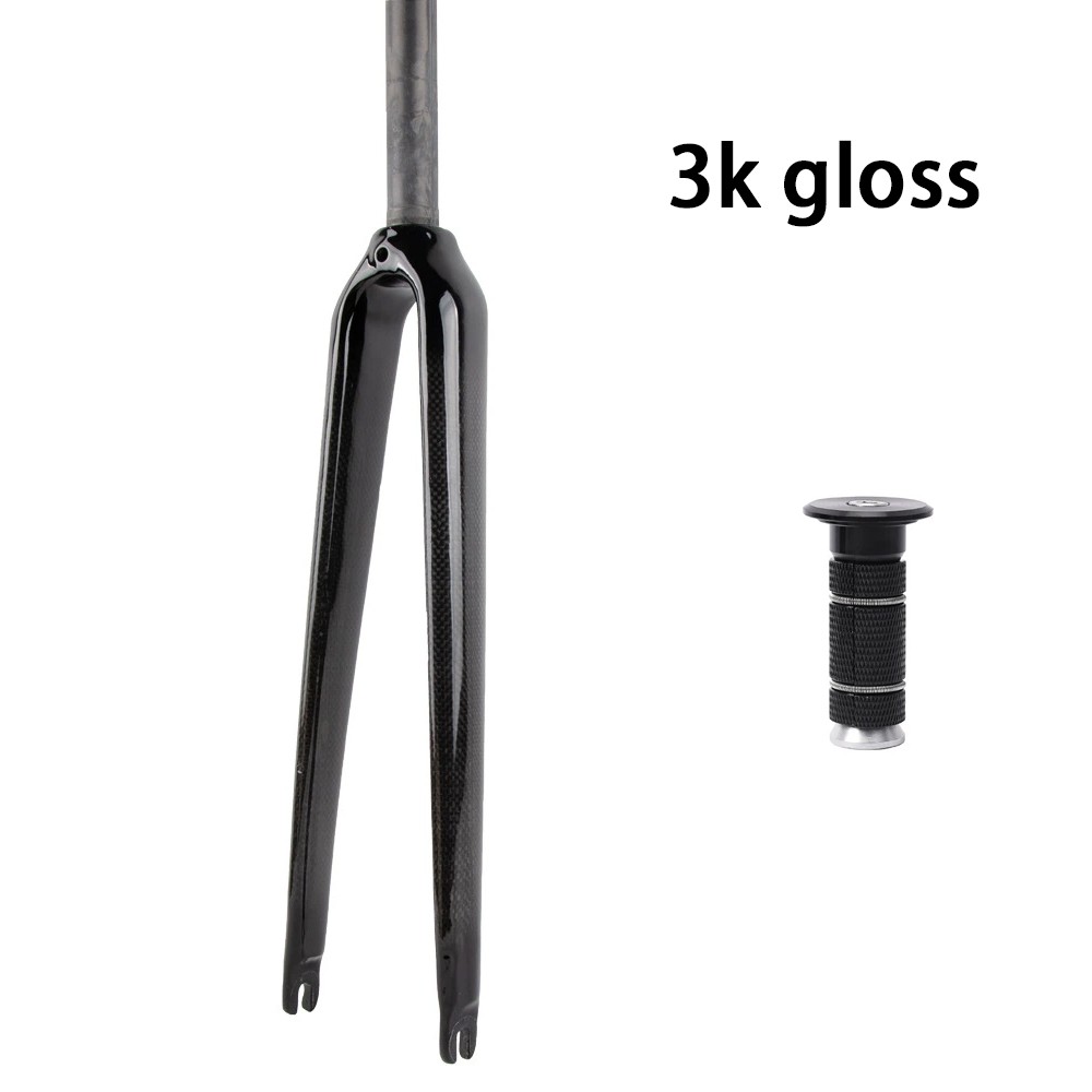 700C bicycle 1 Inch 25.4 mm Road Bike Carbon fiber 1″ Steerer Tube Rigid Fork