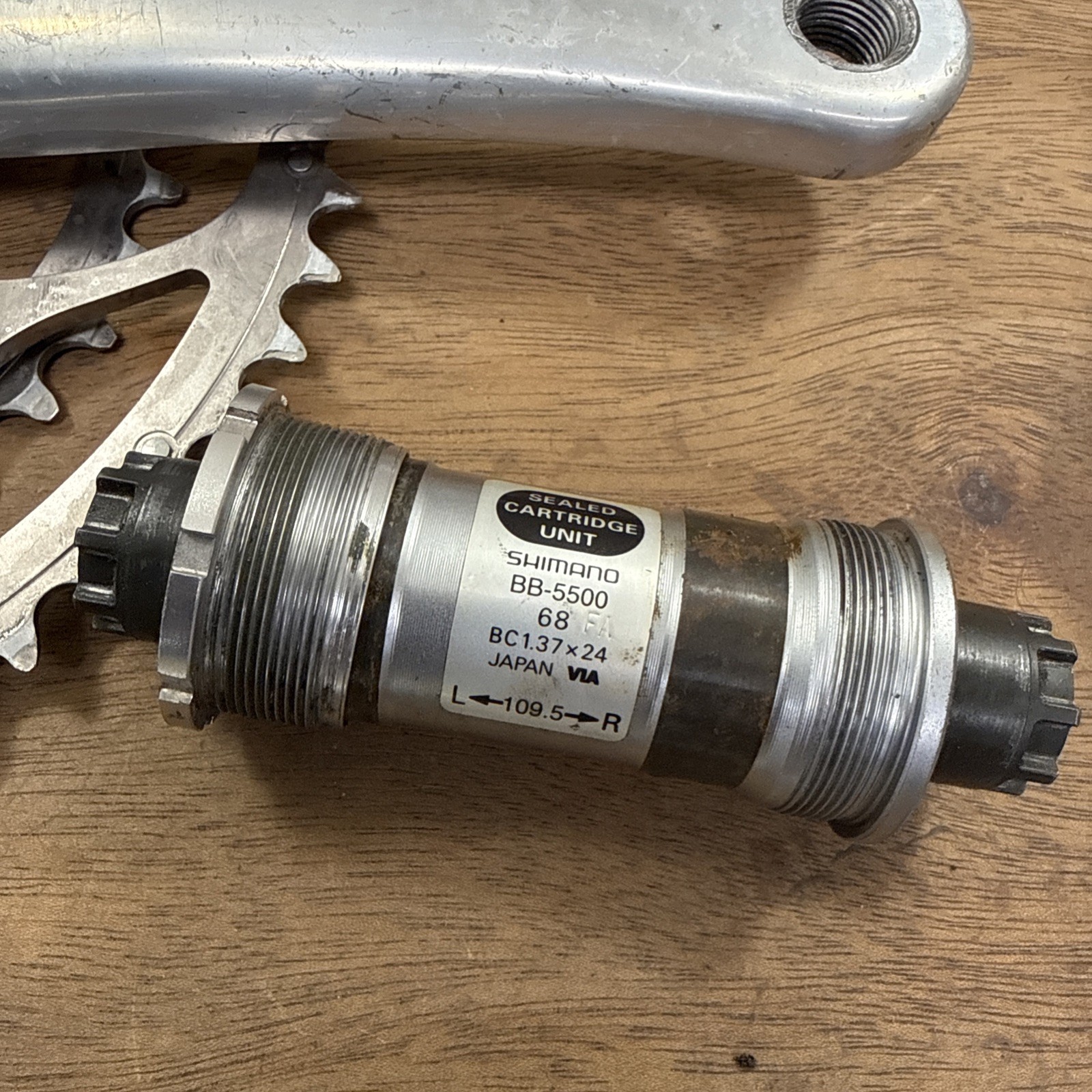 Shimano Dura-Ace FC-7700 Road Bike Crankset 172.5mm 53/39T w/ BB-5500 BB
