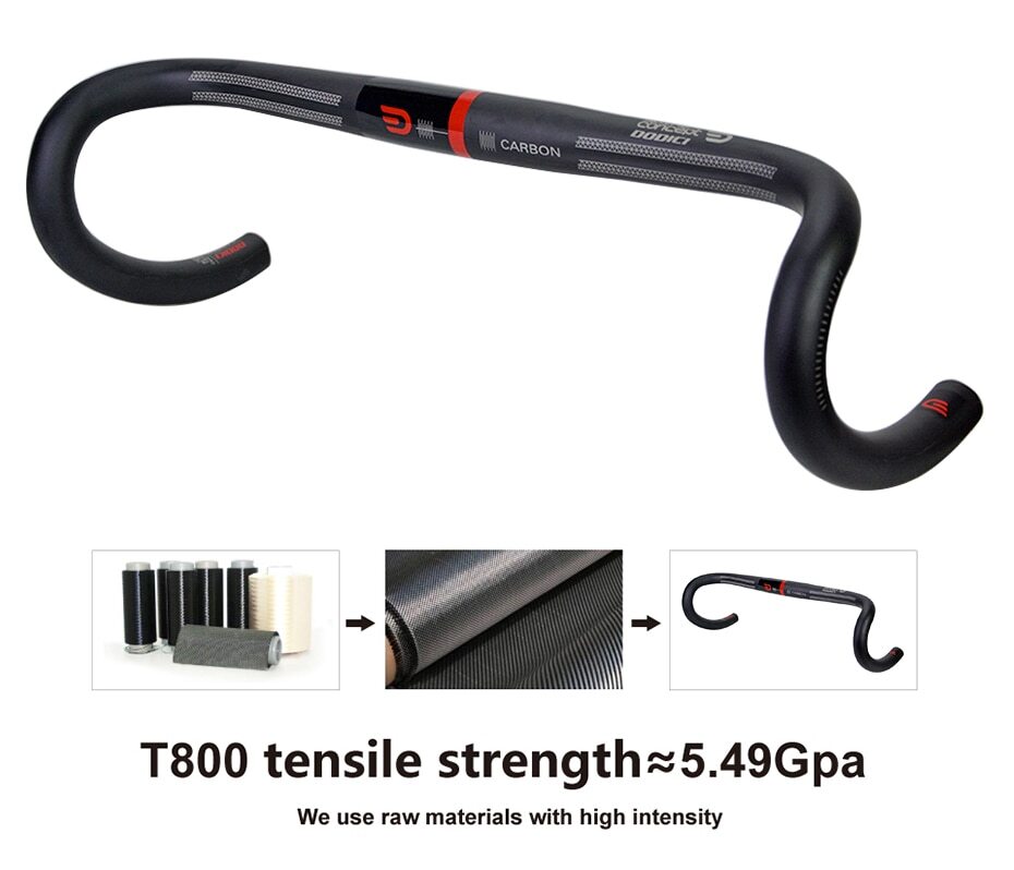 Full Carbon Fiber Road Bike Handlebar Bicycle Drop Bar 31.8mm*400/420/440mm