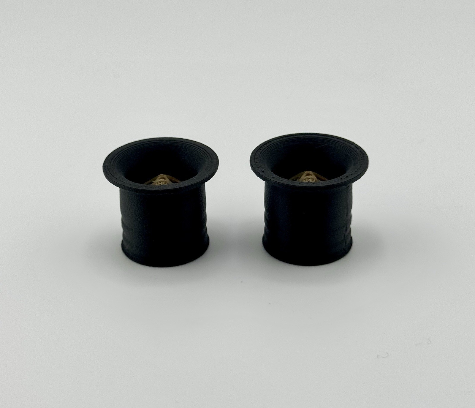 Skull Road Bike Bar Plugs – PETG Carbon Fiber Infused – Black, Tan, or Red – Set