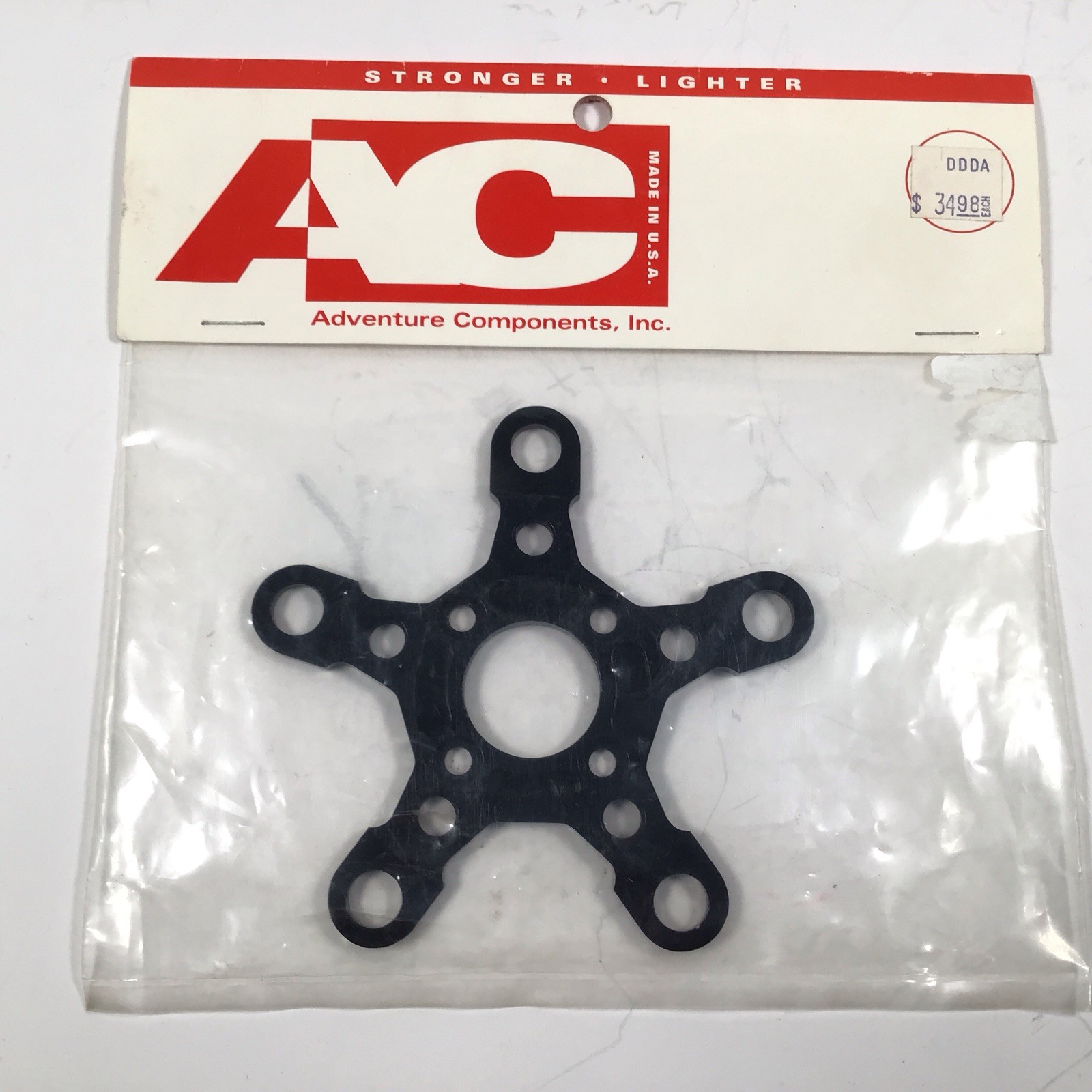 Adventure Components AC Crank Spider 5-Bolt 58/94mm Black NOS Vintage MTB