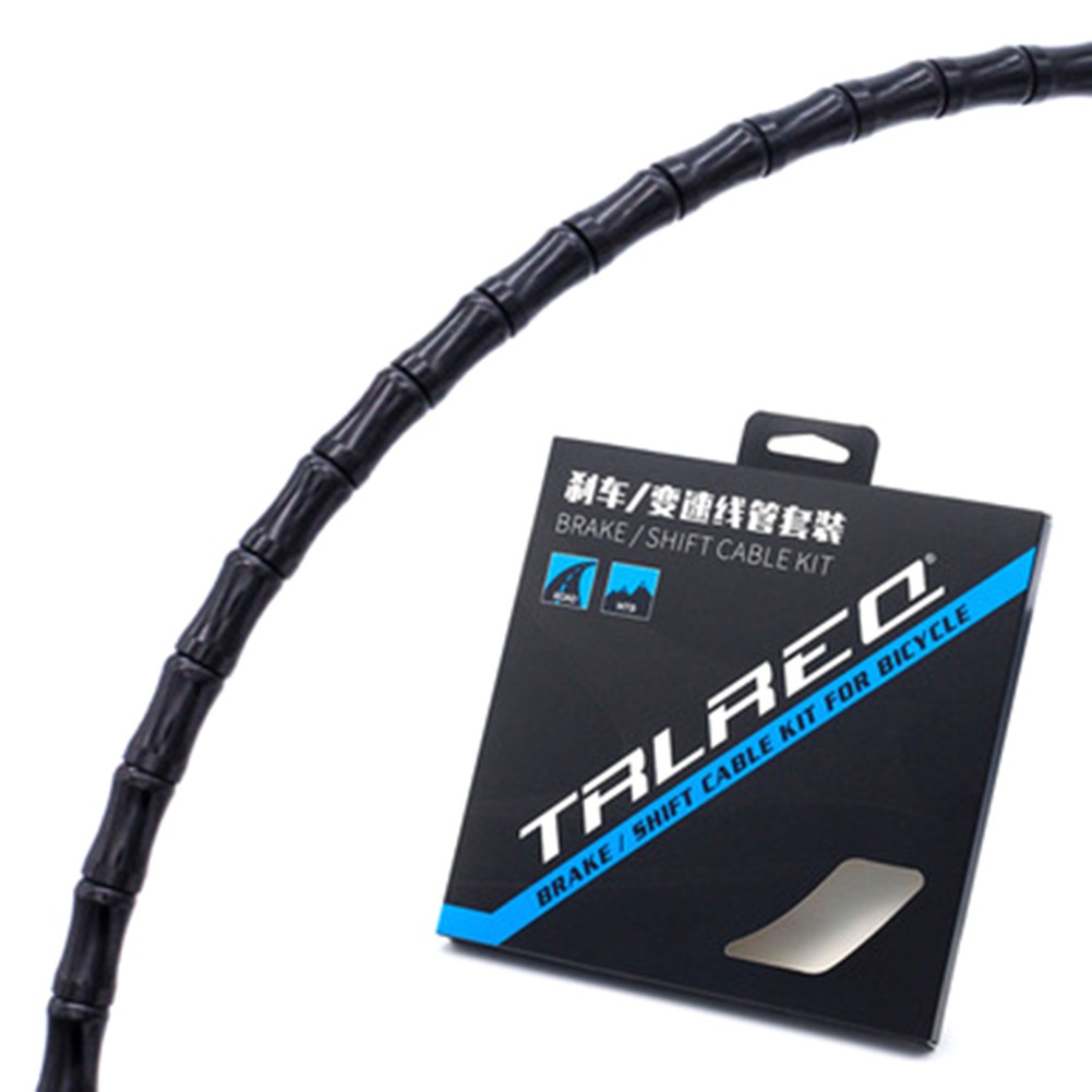 Black Brake Cable Set Shift Housing Alu Links MTB Road Bicycle Brake Housing