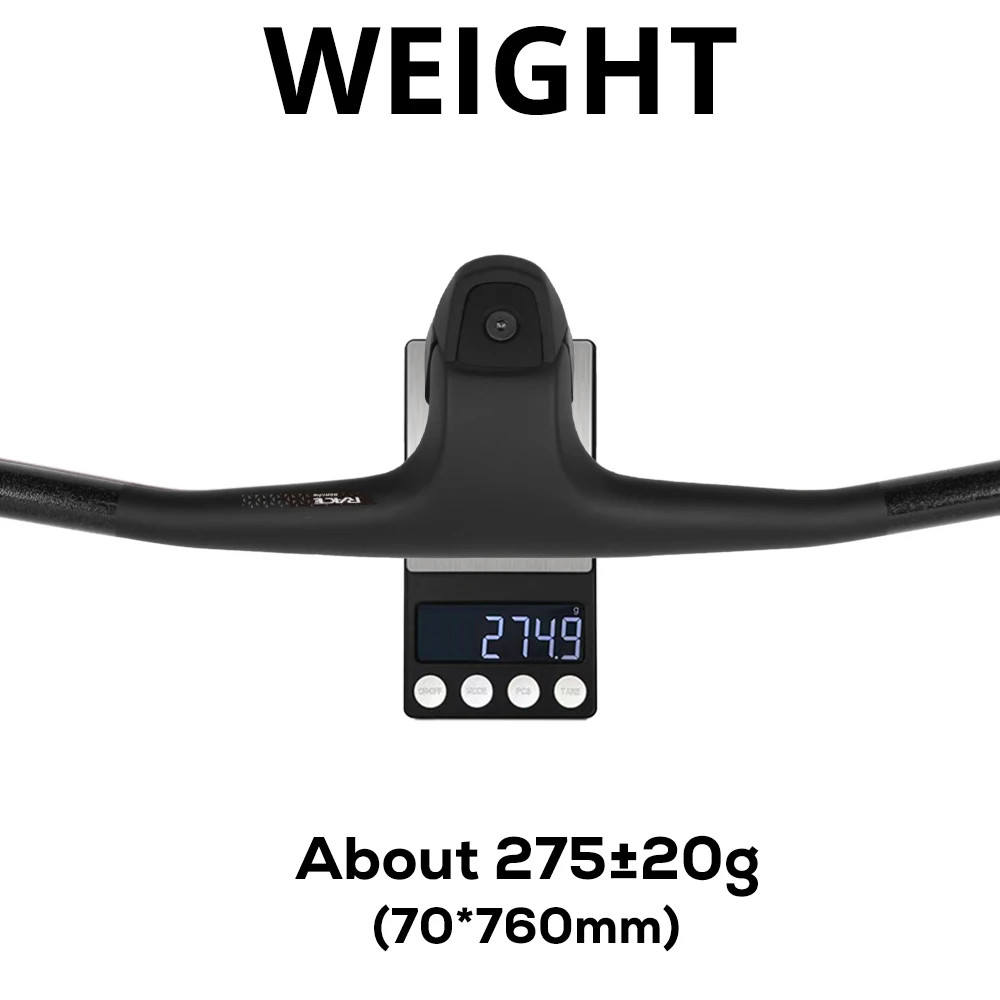 -30 Degree Full Carbon MTB Integrated Cockpit Internal Cable Bicycle Handlebar