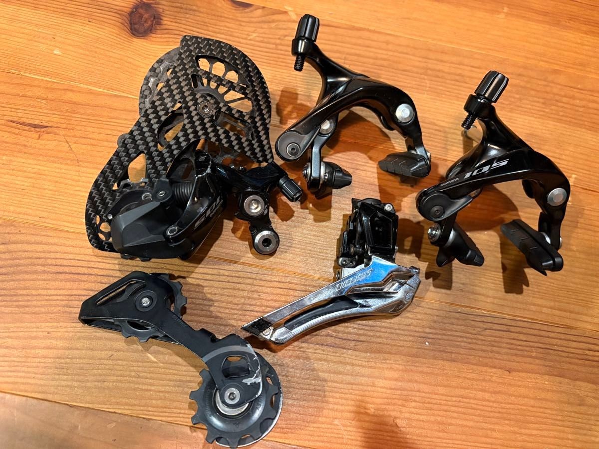 Shimano 105 R7000 11s Brakes FD RD Upgrade Kit With Carbon OSPW From Japan