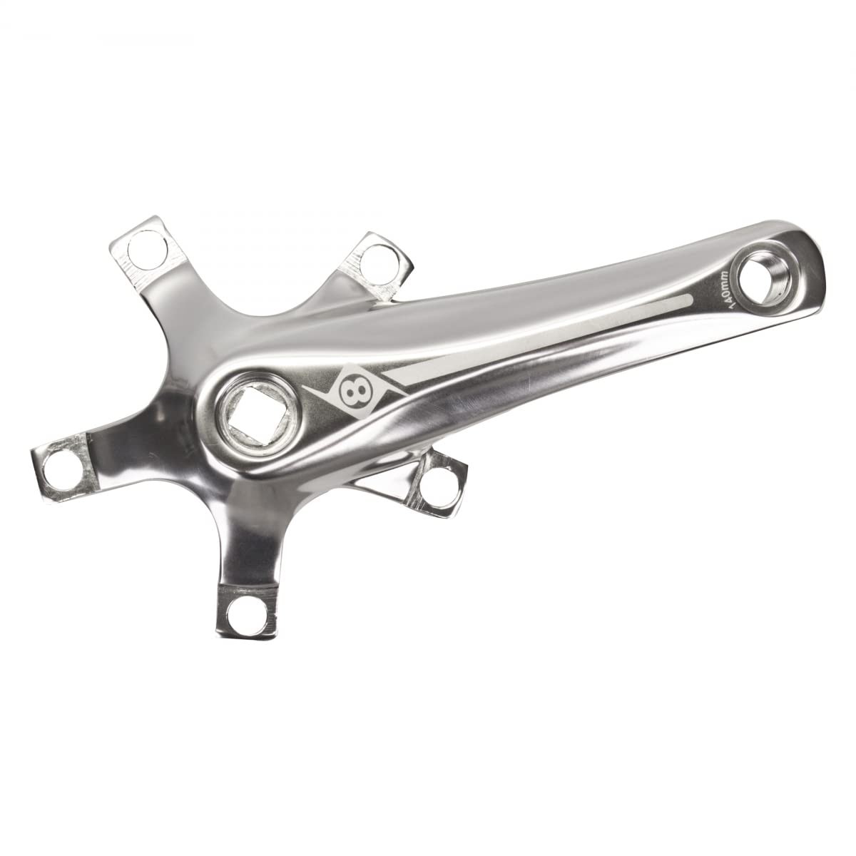 Origin8 Alloy Crank Arm Set (110 BCD), 140mm, Silver