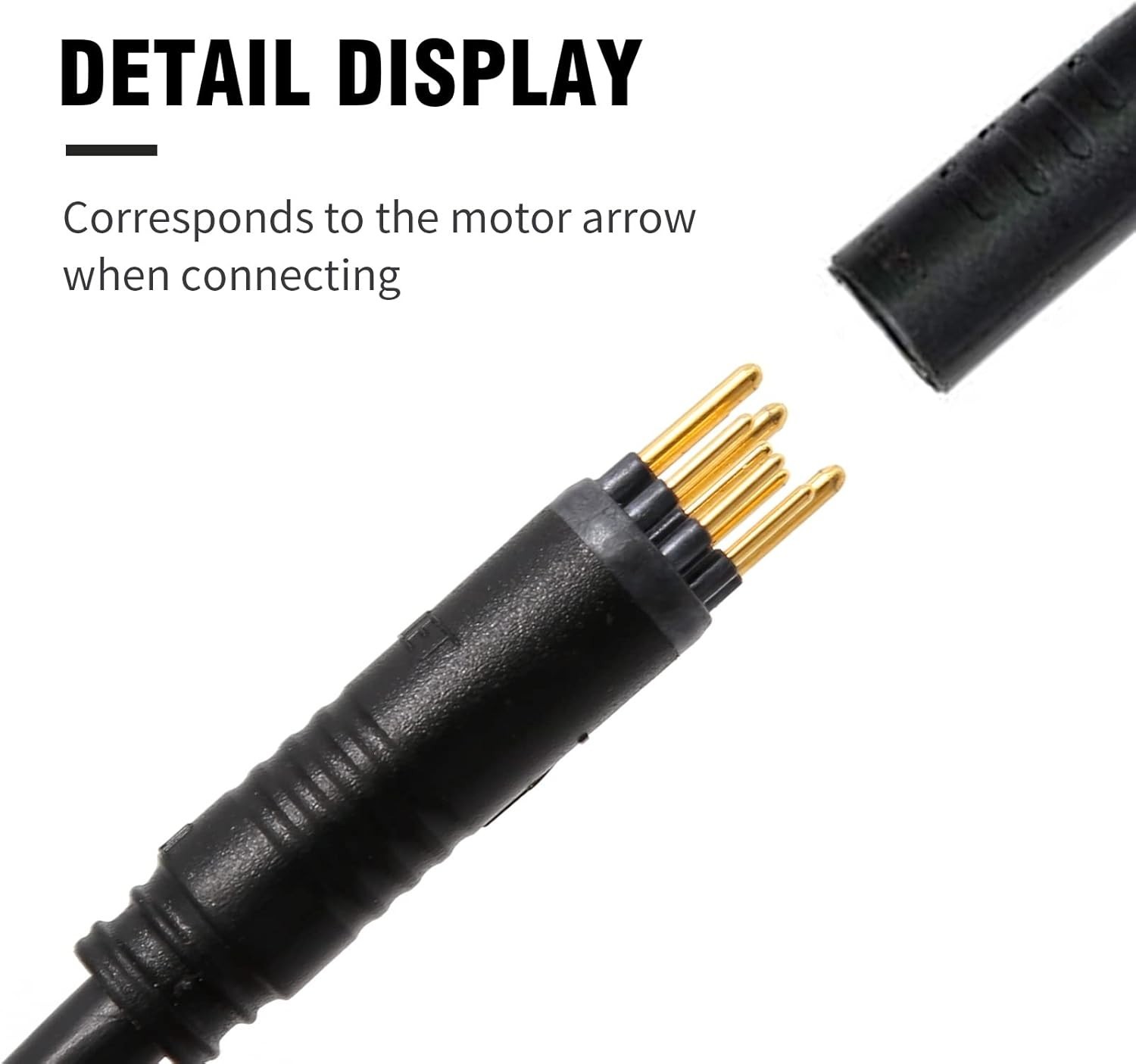 9 Pin 60cm Ebike Motor Cable Male Connector