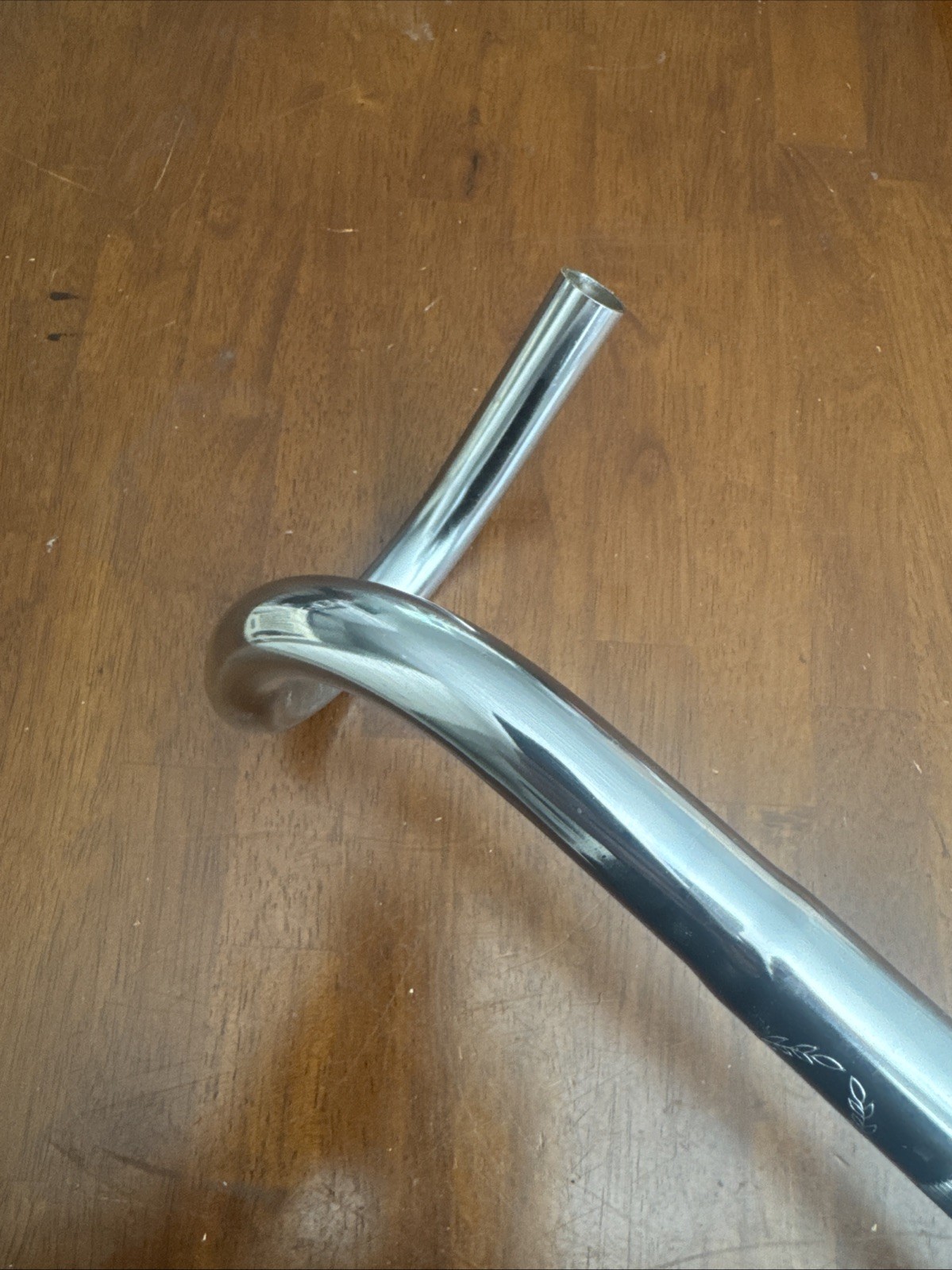 Vintage Fuji Nitto OLYMPIADE 112 Drop Handlebar 390 25.4 Clamp Silver Japan