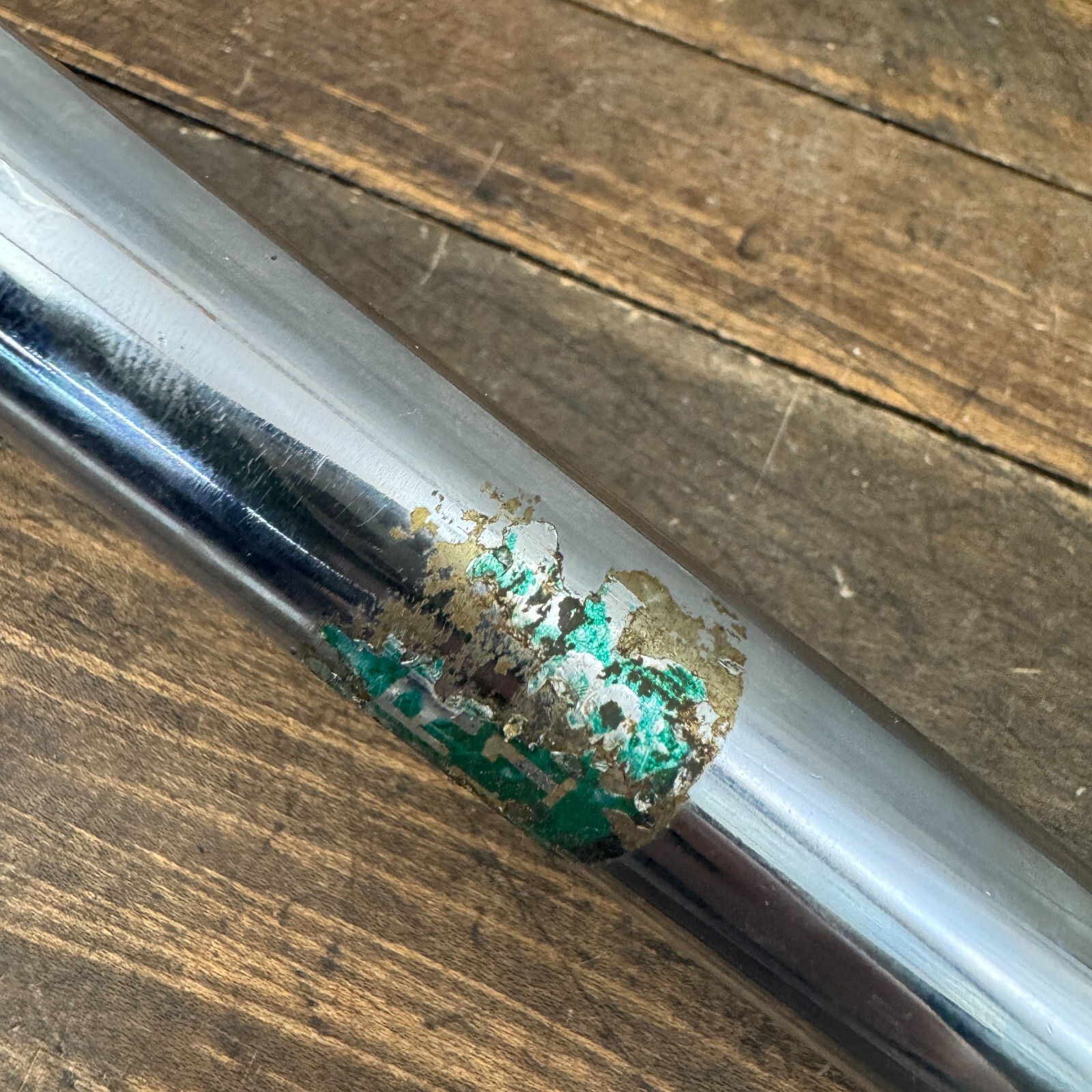 Old School BMX Black Ops Seatpost BENT 4130 Chromoly Steel 22.2 mm CRIMP