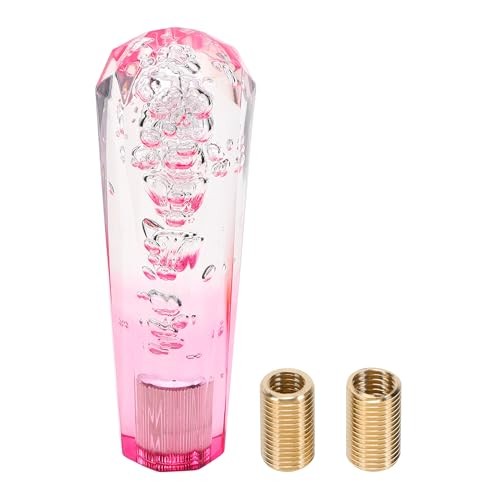 Diamond Two-tone Crystal Shift Knob Gear Shifter Knob Acrylic Stick Pink