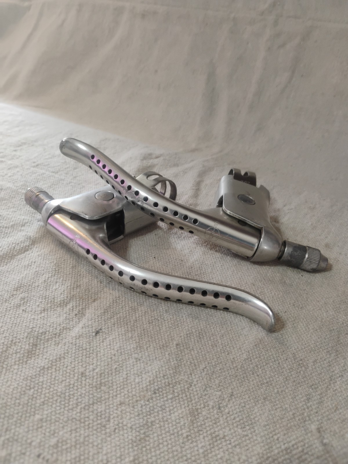 Vintage Dia-Compe Road Bike Brake Levers Drilled 23.5