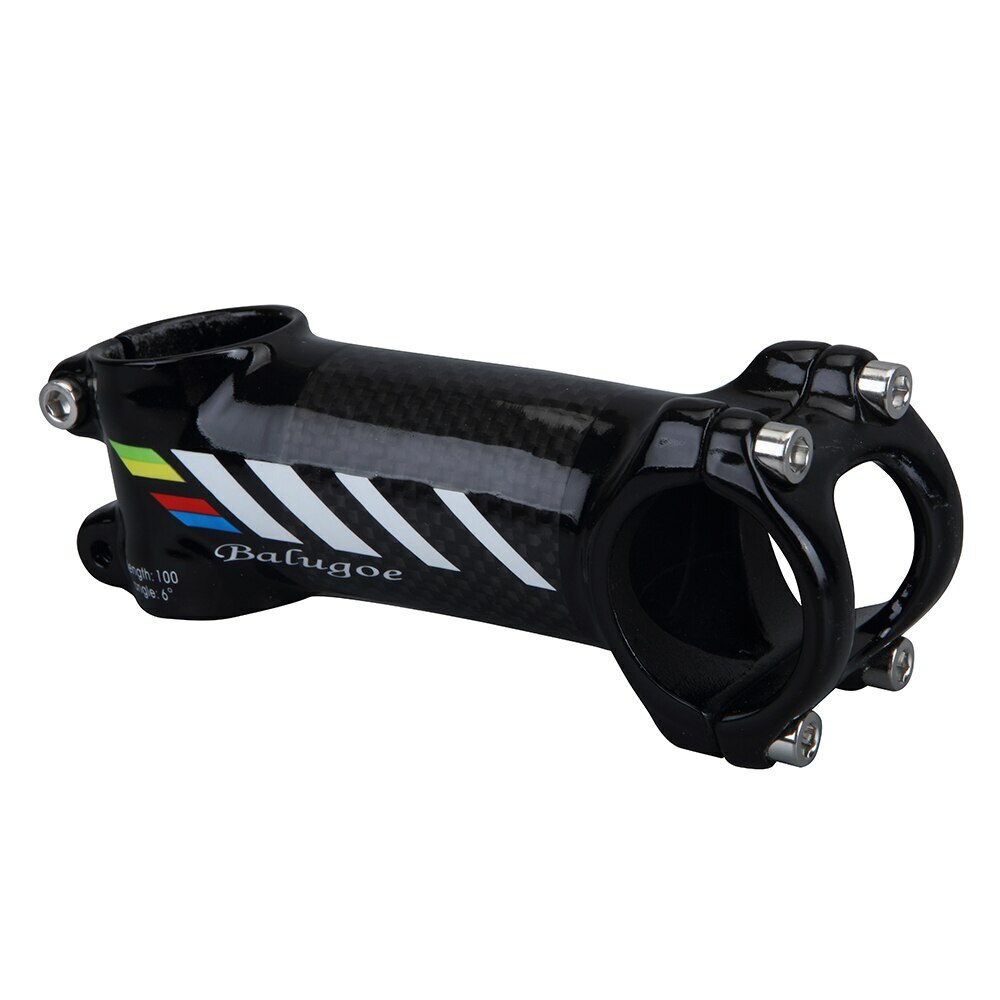 BALUGOE Aluminum Carbon Fiber Riser Bike Stem Bicycle Handle Stem 28.6-31.8mm