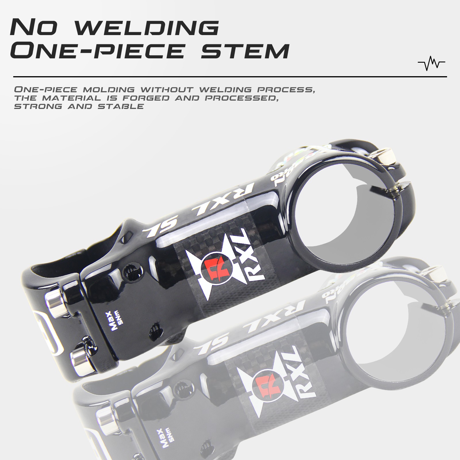 Carbon Bike Stem Handlebar Stems 6 Degree 31.8mm Aluminum Alloy 60-120 Bicycle