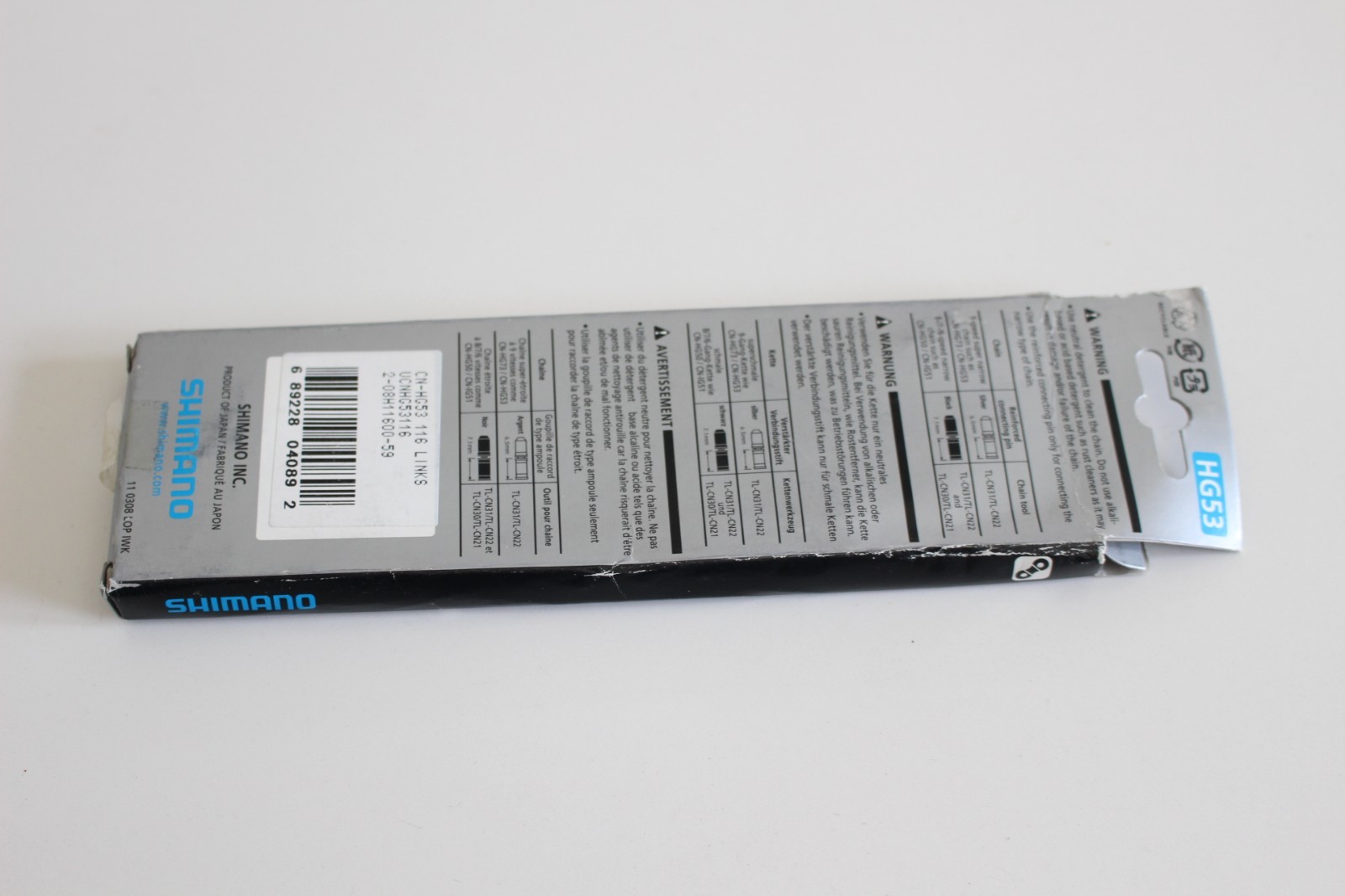 Shimano HG53 Hyperglide Bike Chain 116 L for 9 Speed NEW