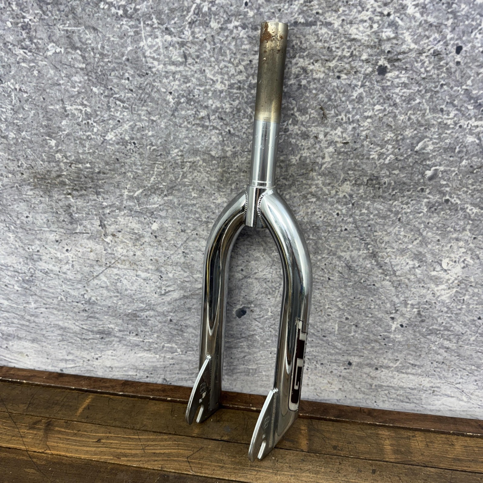Vintage GT BMX Fork 20in 1 1/8 Threadless 14mm Dropouts Race 2005 Chrome CRMO