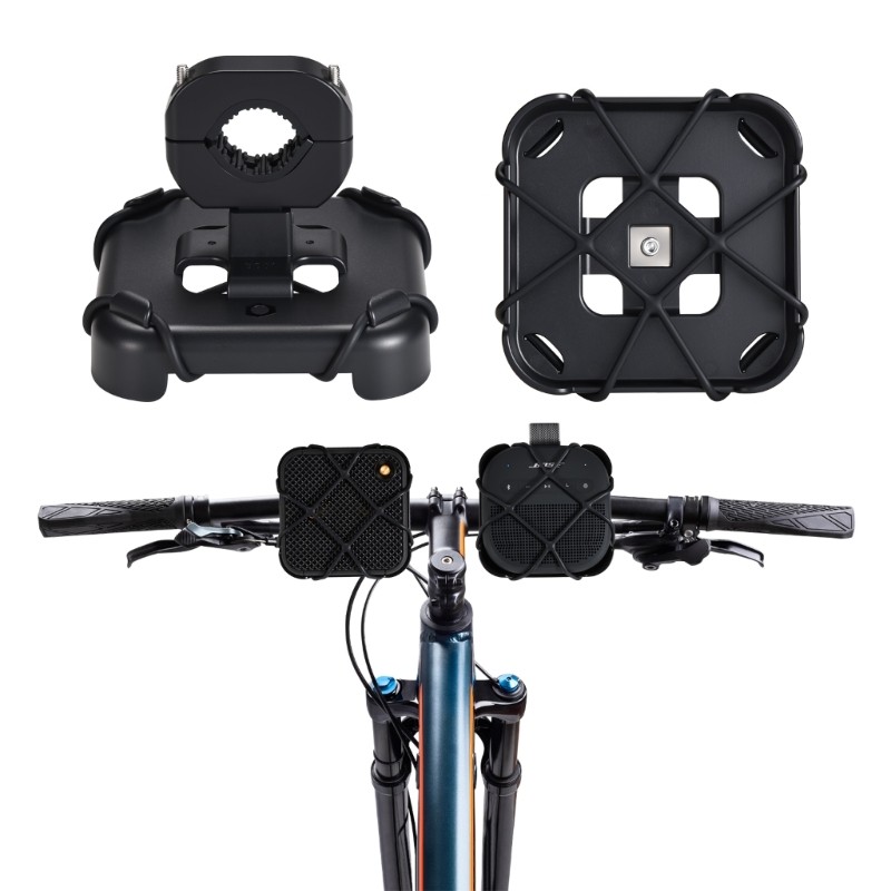 Secure Speaker Attachment For Cycling Motorcycle Handlebar 25mm to 32mm Diameter