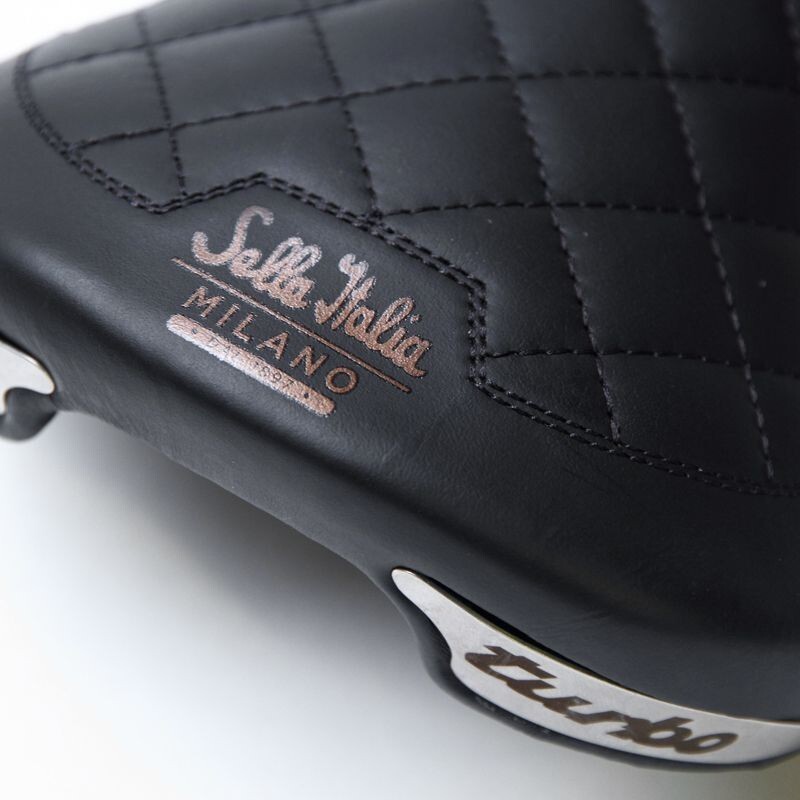 Selle Italia Turbo Bonnie Saddle 10.82×5.75 inch FeC Alloy Black JAPAN NEW