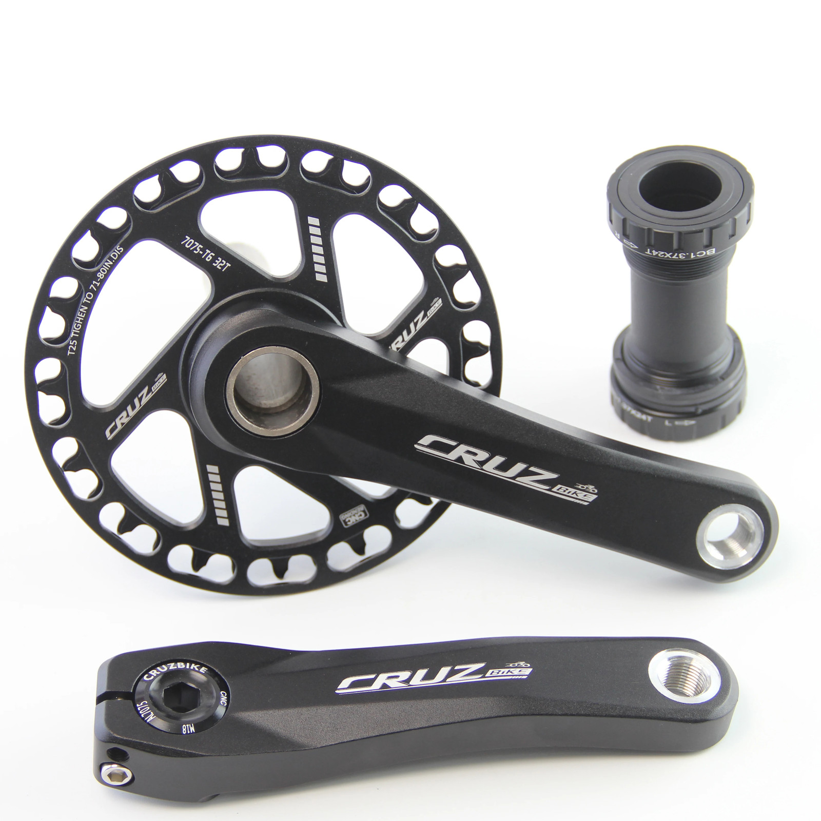 Kids Bicycle Cranksets 89/98/110/127/140/150mm Children MTB Crank Arms 25T-40T