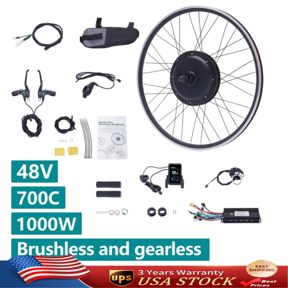 48V eBike Conversion Kit 28/29 Inch Front Wheel & 1000W Hub Motor Electric Bike