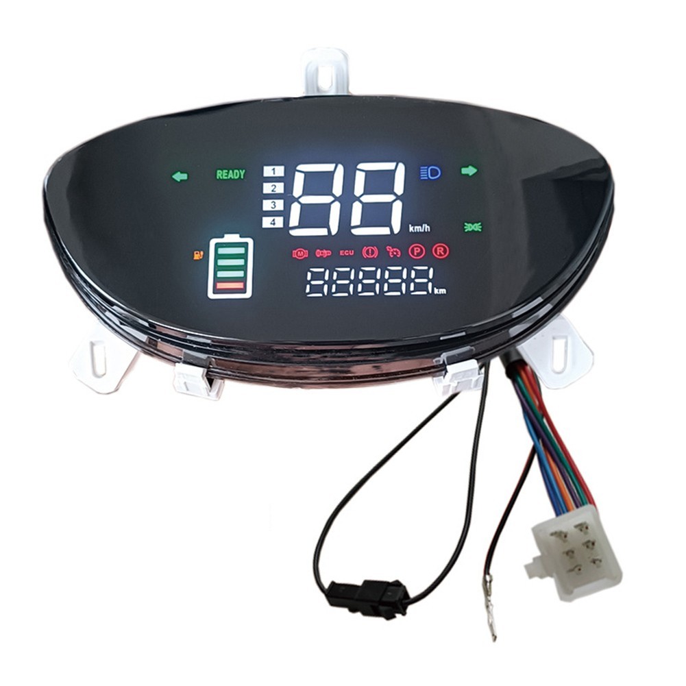 Electric Bike Scooter LCD Display Motor Speedometer Easy to Use (69 characters)
