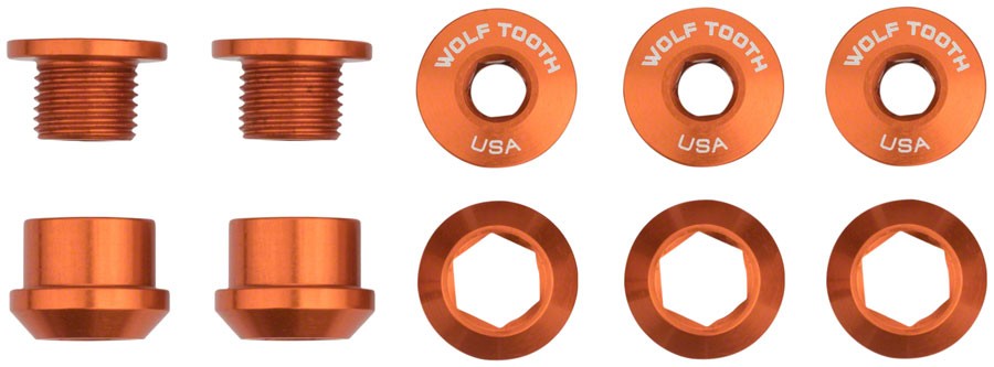 1x Chainring Bolt Sets – Wolf Tooth 1x Chainring Bolt Set – 6mm, Dual Hex