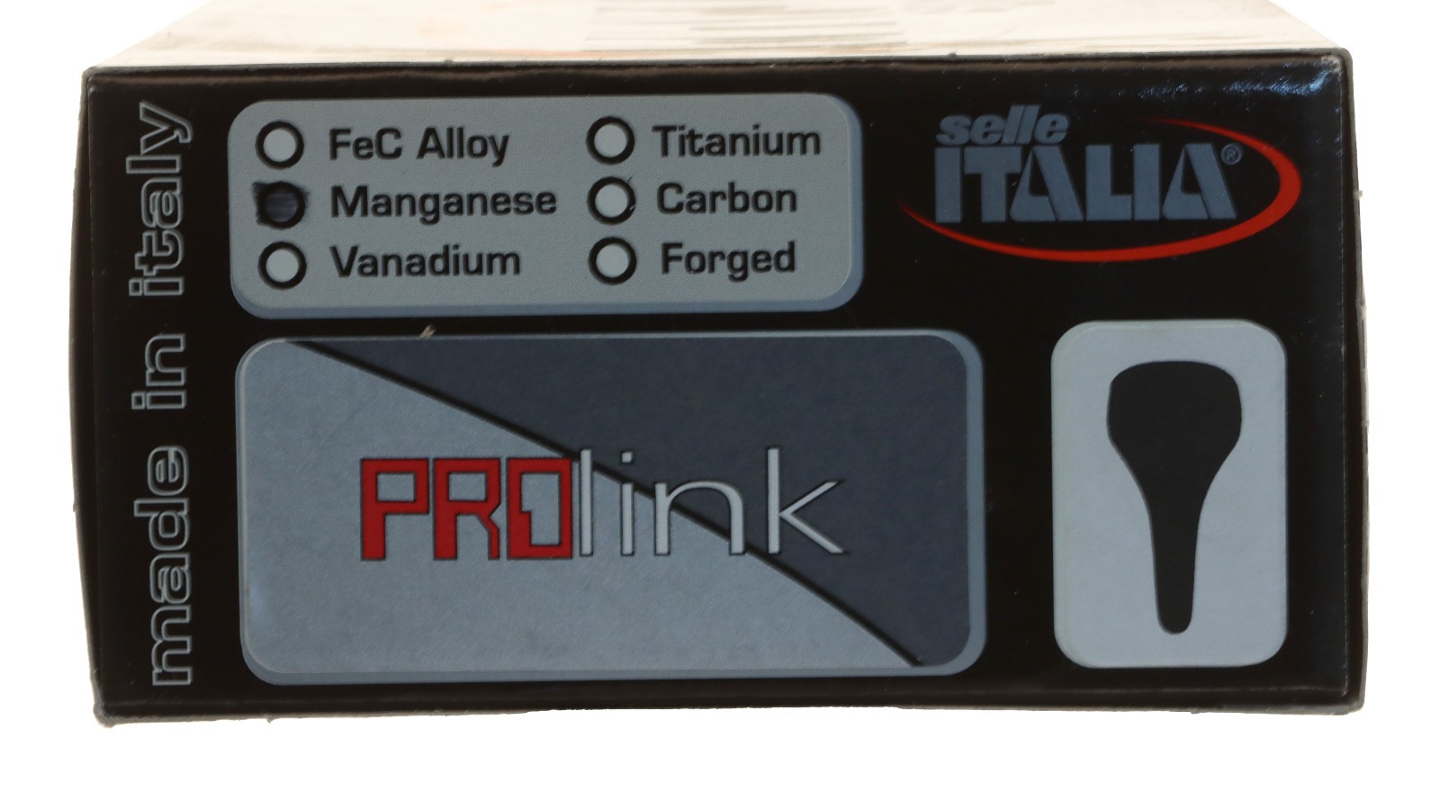 Selle Italia ProLink Saddle Manganese Rails Black Smooth Leather NIB NOS NEW