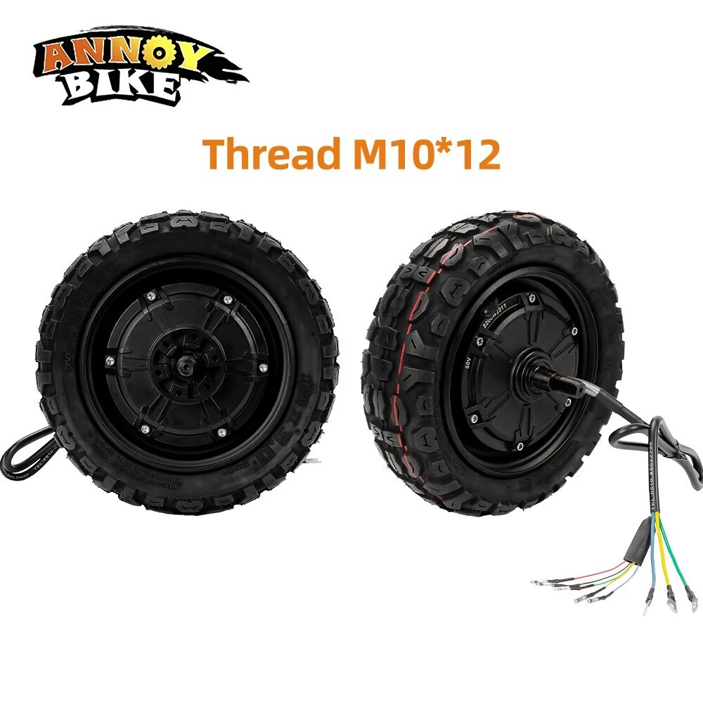 10 inch Hub Motor Disc Brake Off-road Tubeless Tire Electric Vehicle Scooter