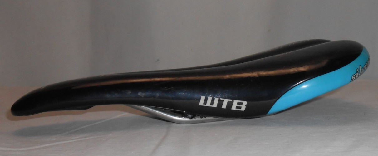 WTB Silverado Thinline Saddle Seat Black Silver CrMo Chromoly Rail Mountain Bike