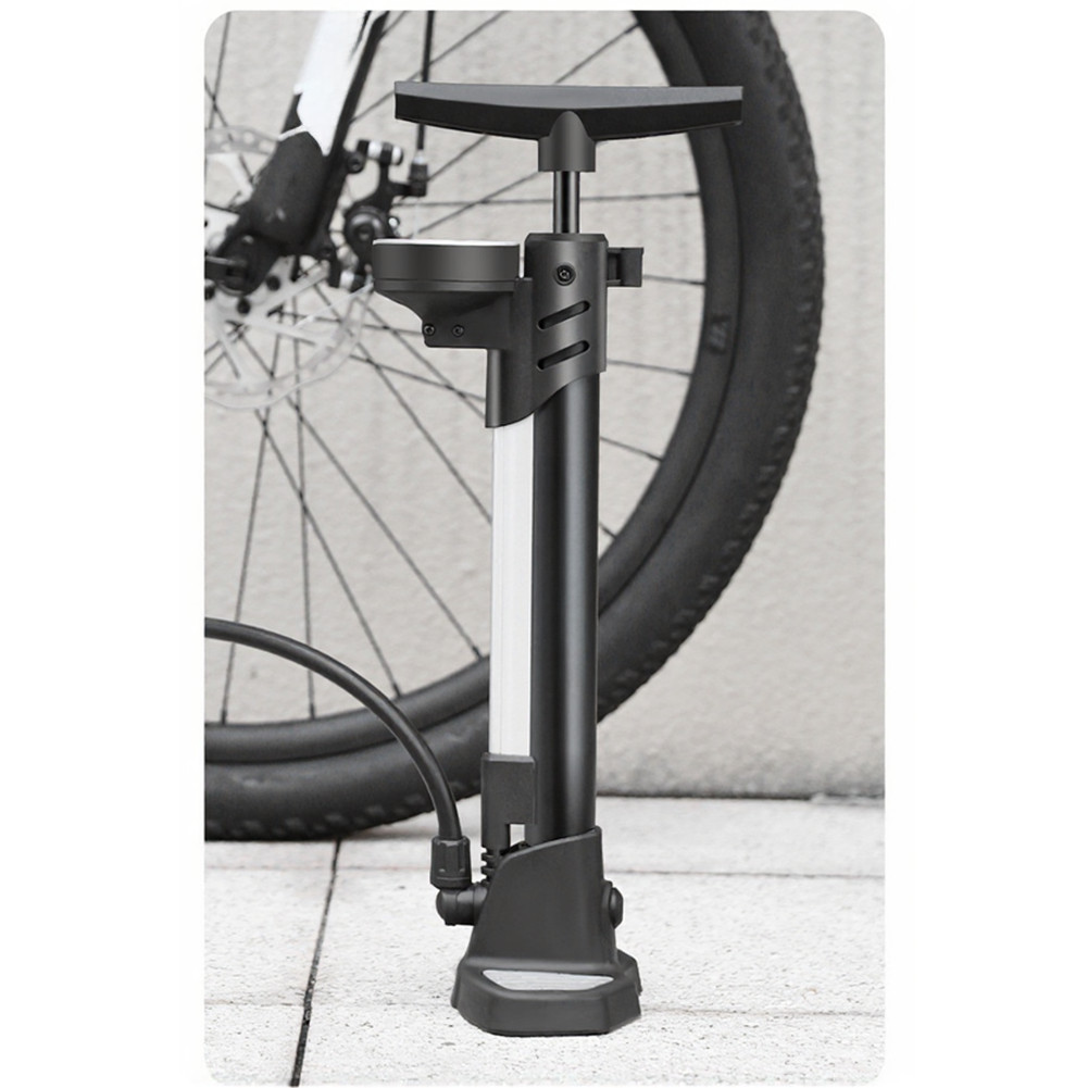 Vertical Mount Bicycle Pump with Extended 180 Degree Rotating Hose 160 PSI