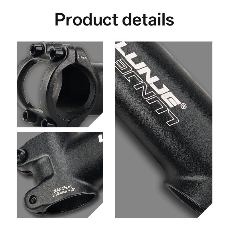 Ultralight MTB Bike Stem 10° 17° 25° 35° 31.8mm Handlebar 60-110mm