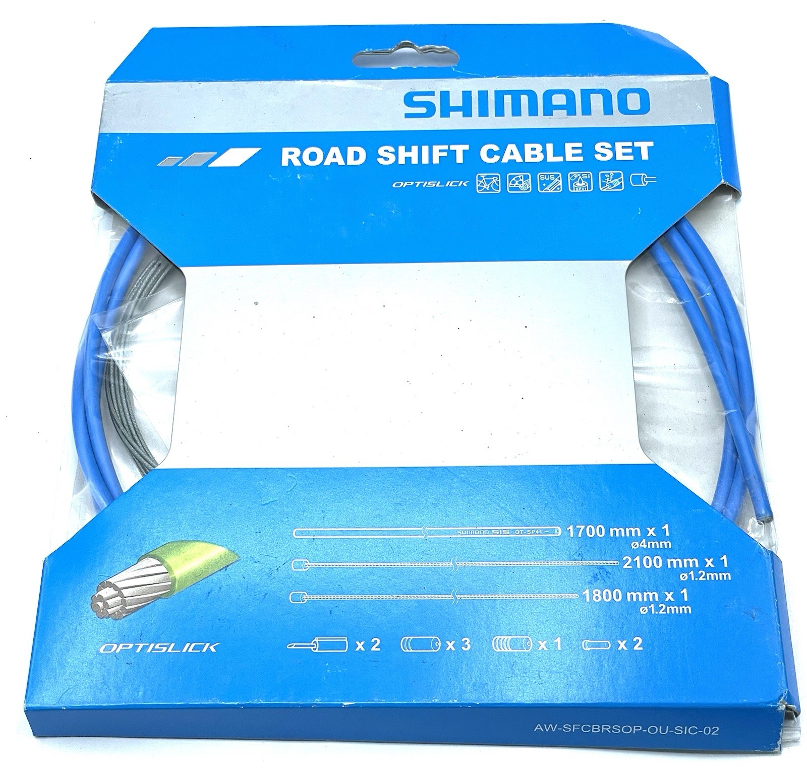 Shimano Road Optislick Shift Cable Set – Blue