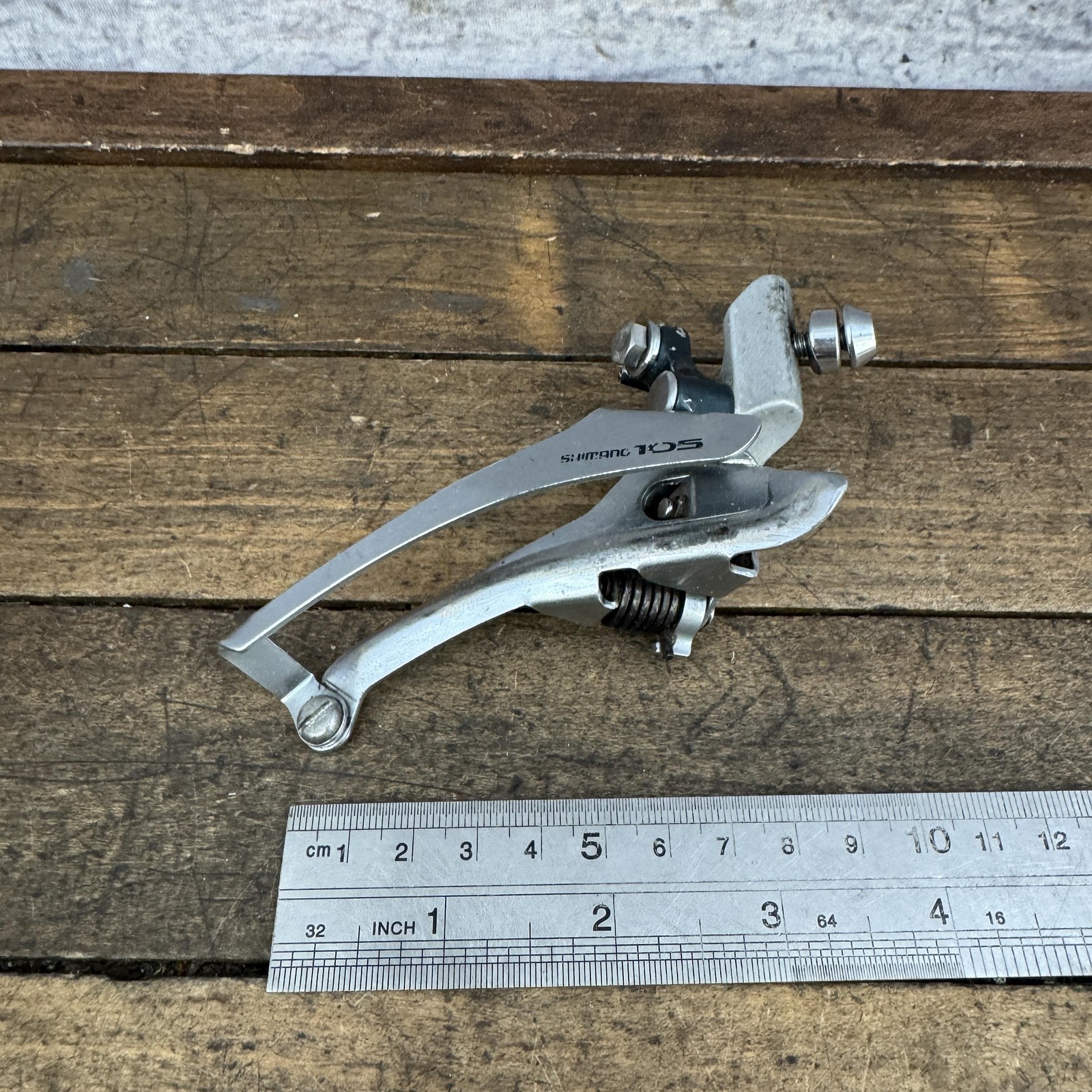 Vintage Shimano 105 FD-1050 Front Derailleur Braze-On Double Bottom Pull Japan